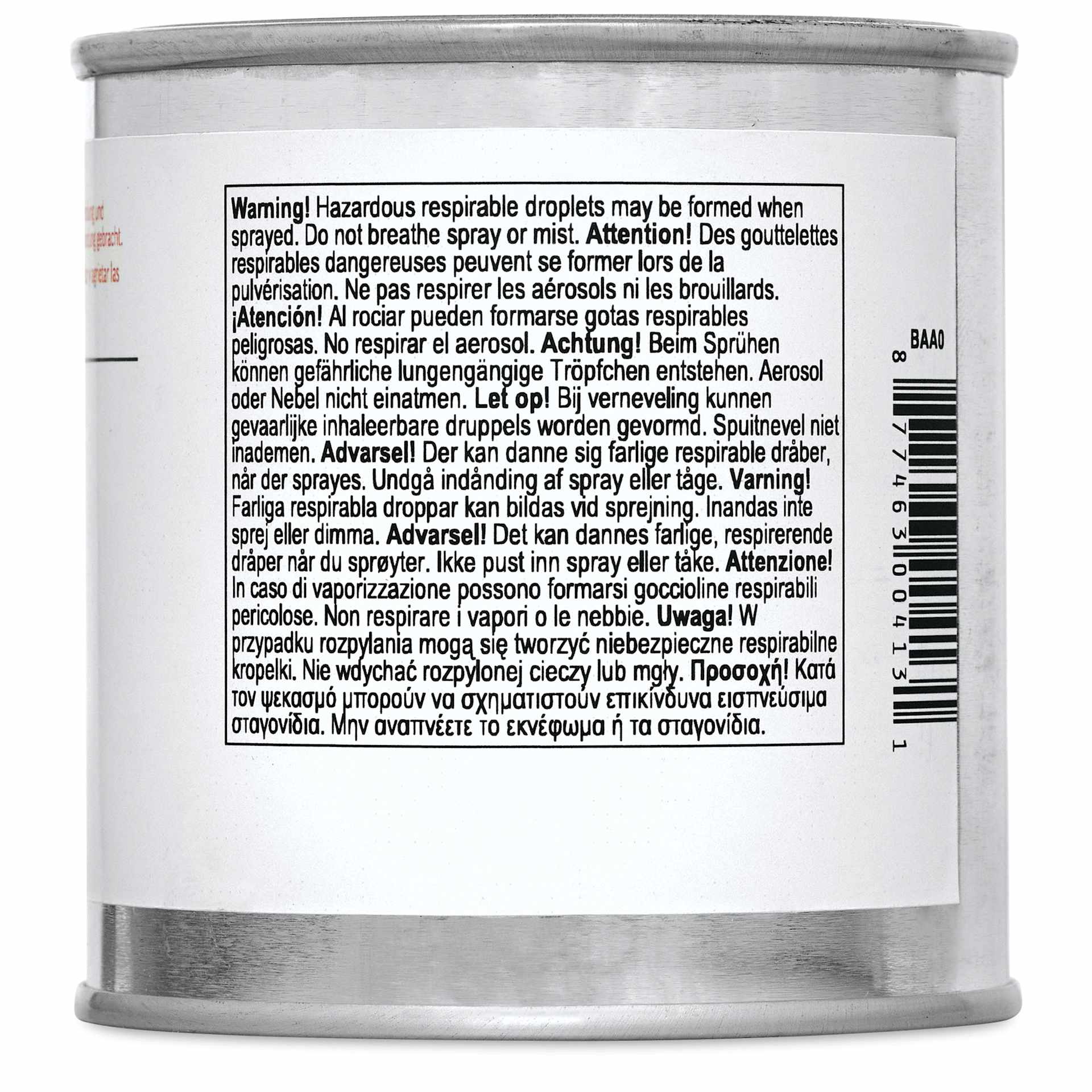 Williamsburg Handmade Oil Paint - Titanium-Zinc White, 8 oz can right side