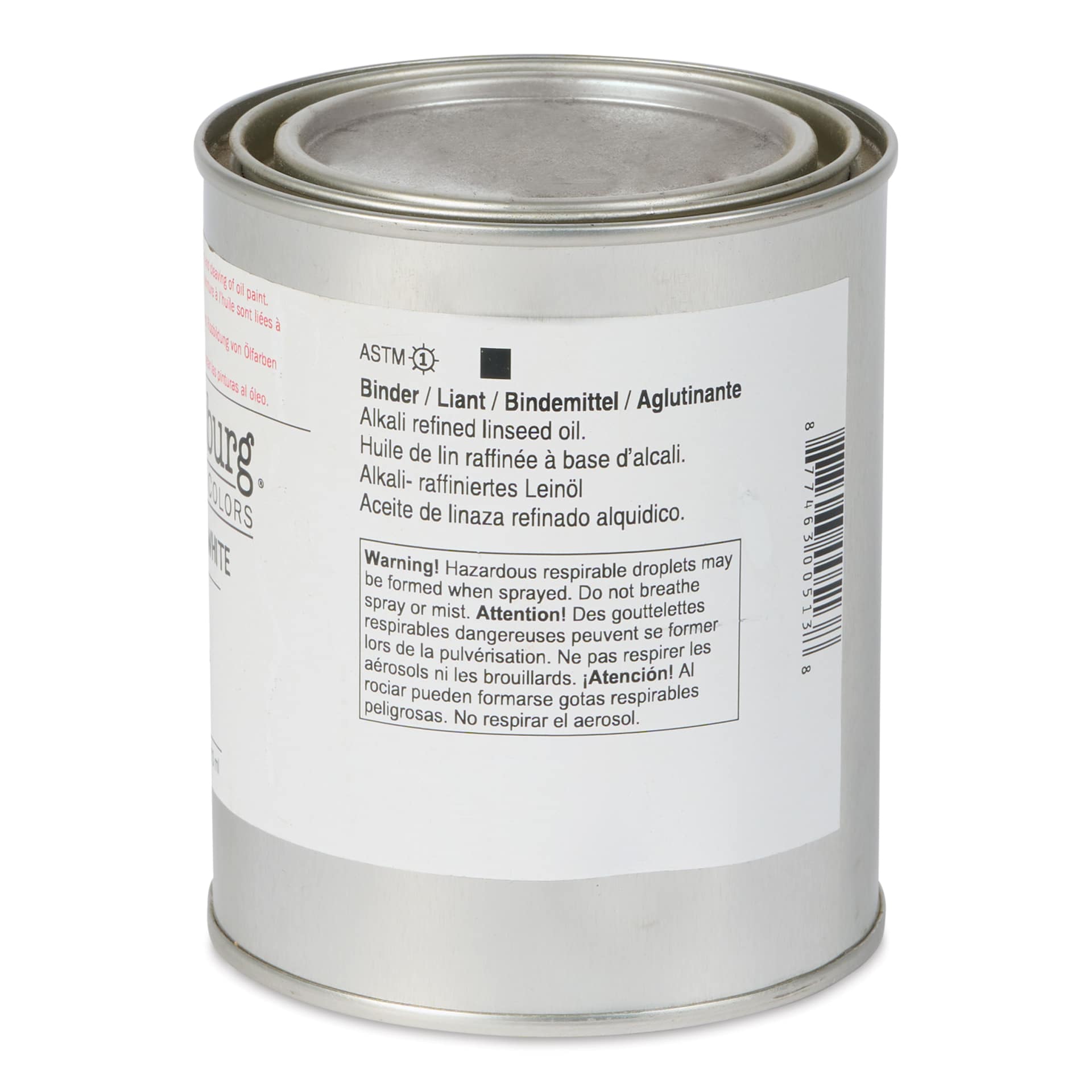 Williamsburg Handmade Oil Paint - Titanium-Zinc White, 16 oz can