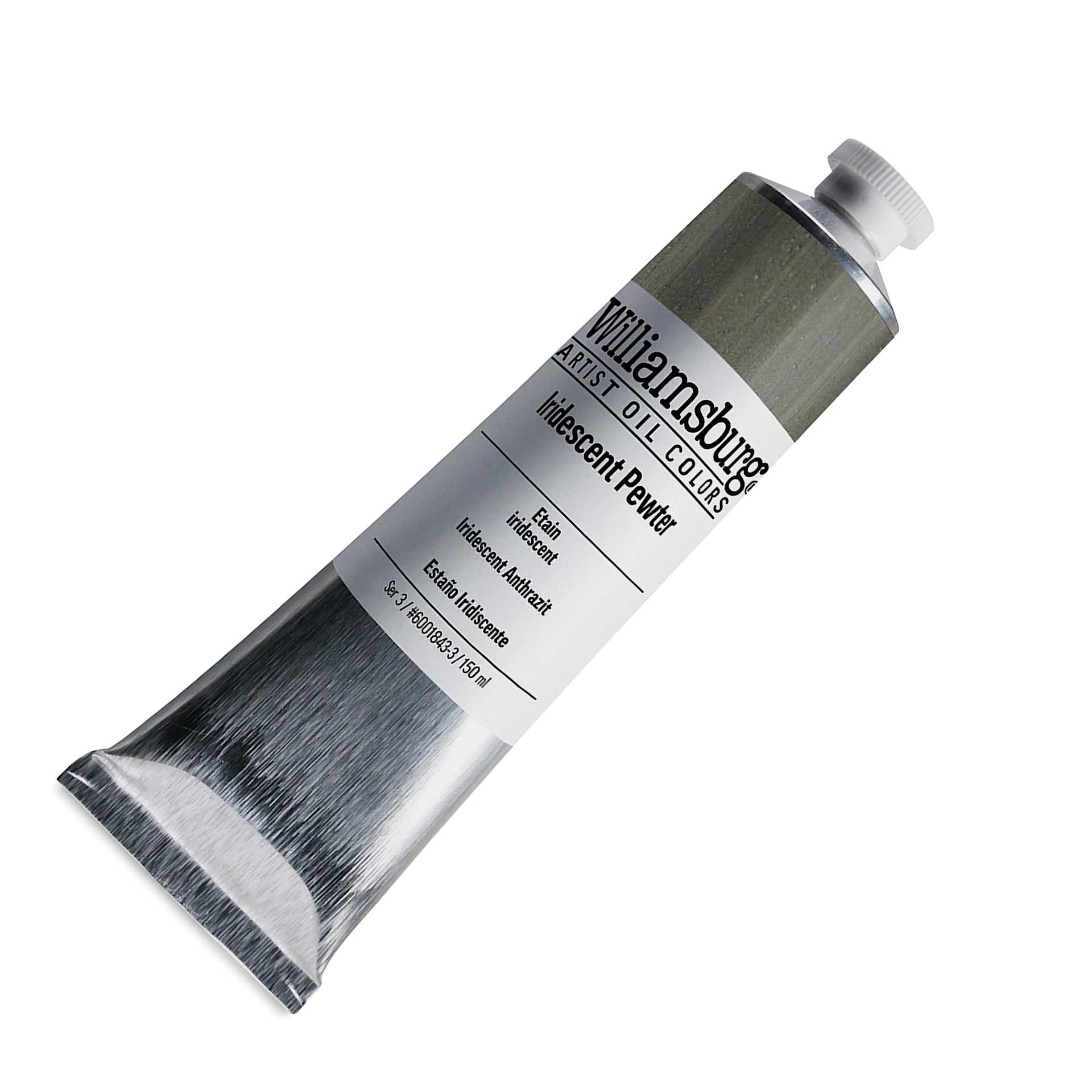 Williamsburg Handmade Oil Paint - Iridescent Pewter, 150 ml tube