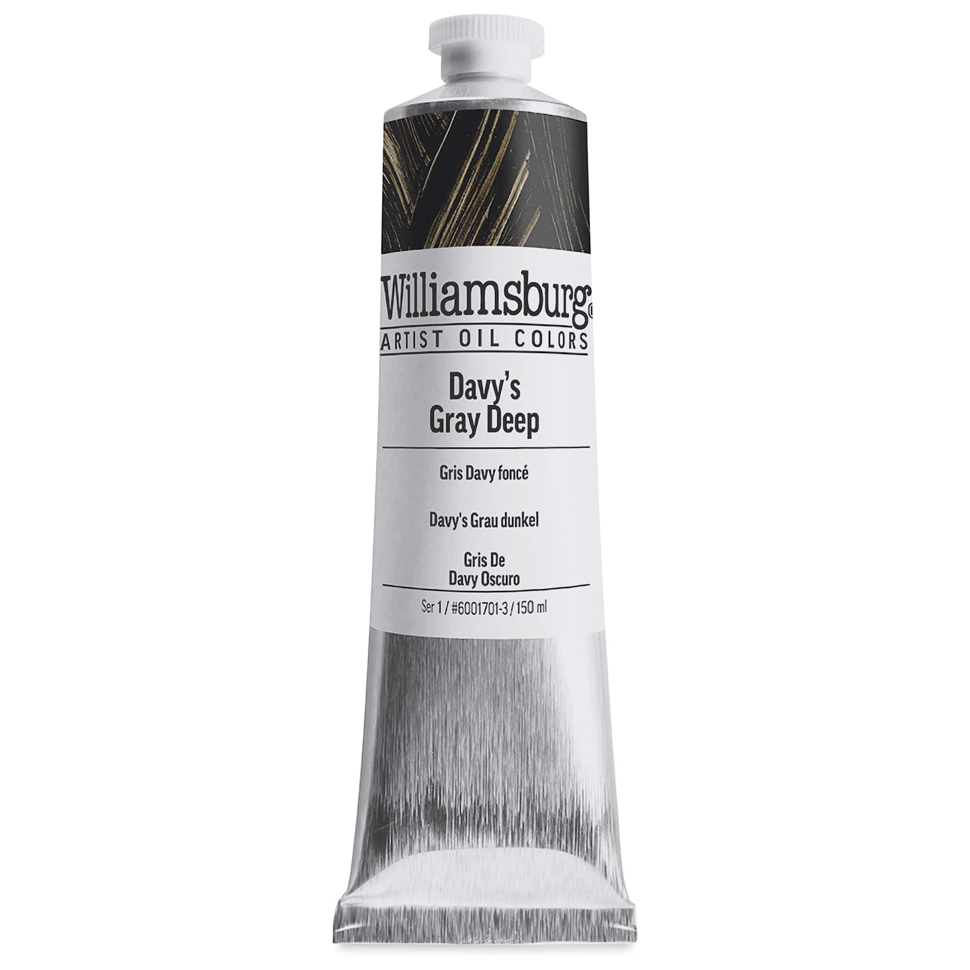 Williamsburg Handmade Oil Paint - Davy's Gray Deep, 150 ml tube
