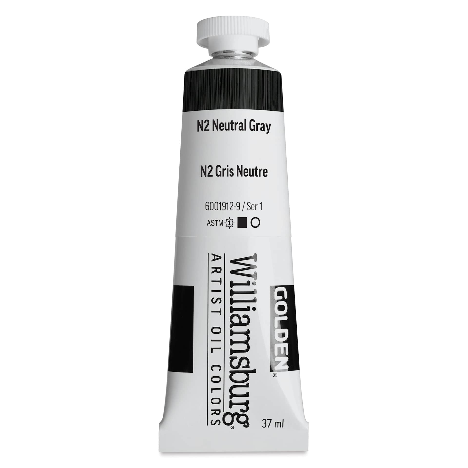 Williamsburg Handmade Oil Paint - Neutral Gray N2, 37 ml tube