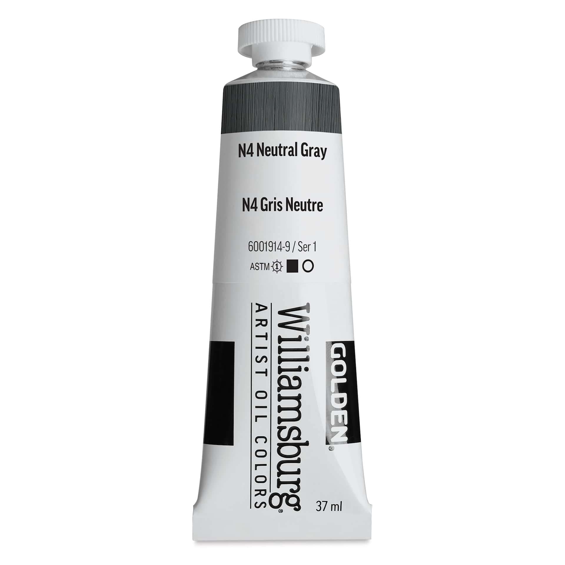 Williamsburg Handmade Oil Paint - Neutral Gray N4, 37 ml tube