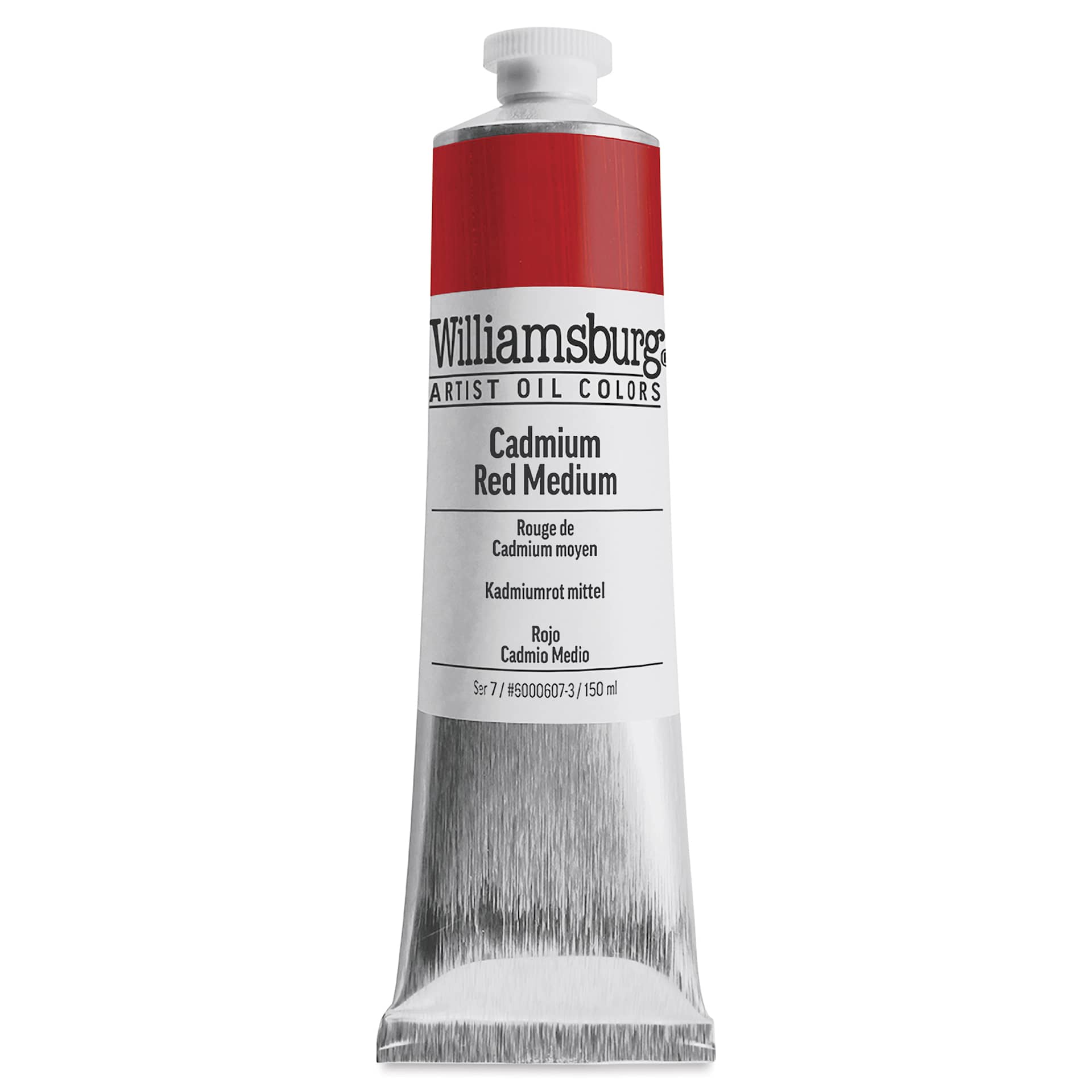 Williamsburg Handmade Oil Paint - Cadmium Red Medium, 150 ml tube