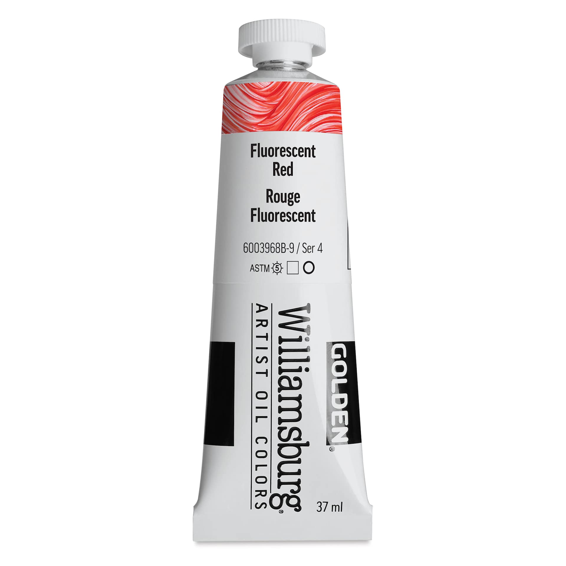 Williamsburg Handmade Oil Paint - Fluorescent Red, 37 ml tube