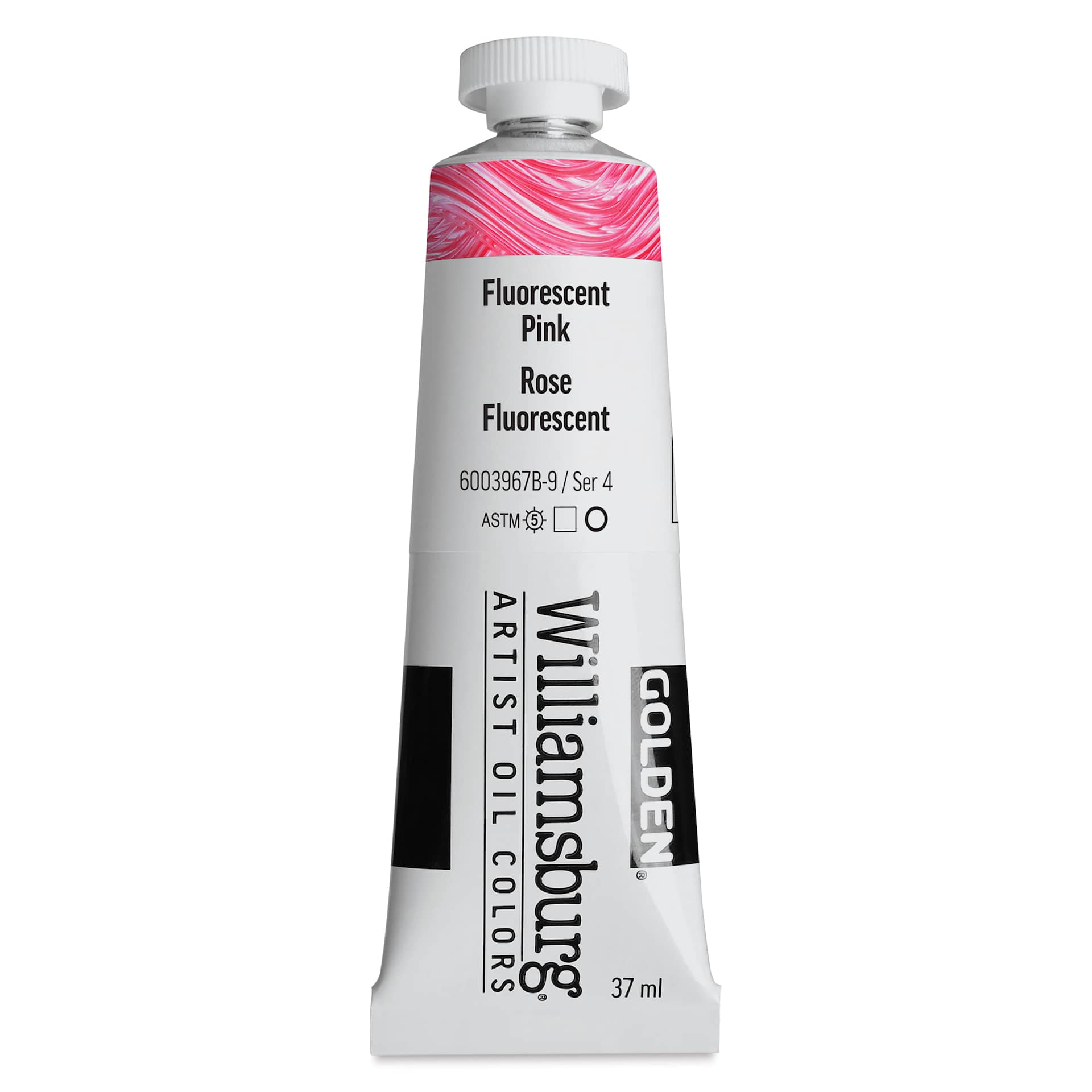Williamsburg Handmade Oil Paint - Fluorescent Pink, 37 ml tube