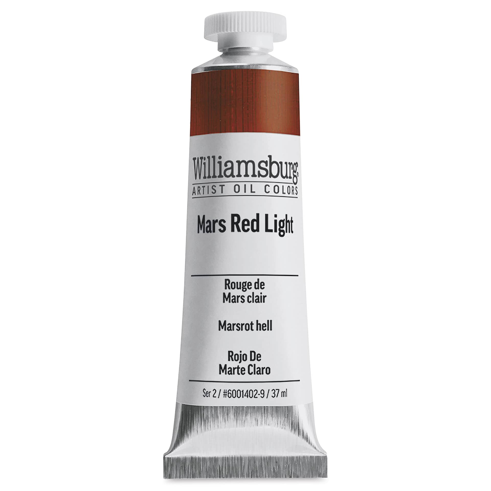 Williamsburg Handmade Oil Paint - Mars Red Light, 37 ml tube