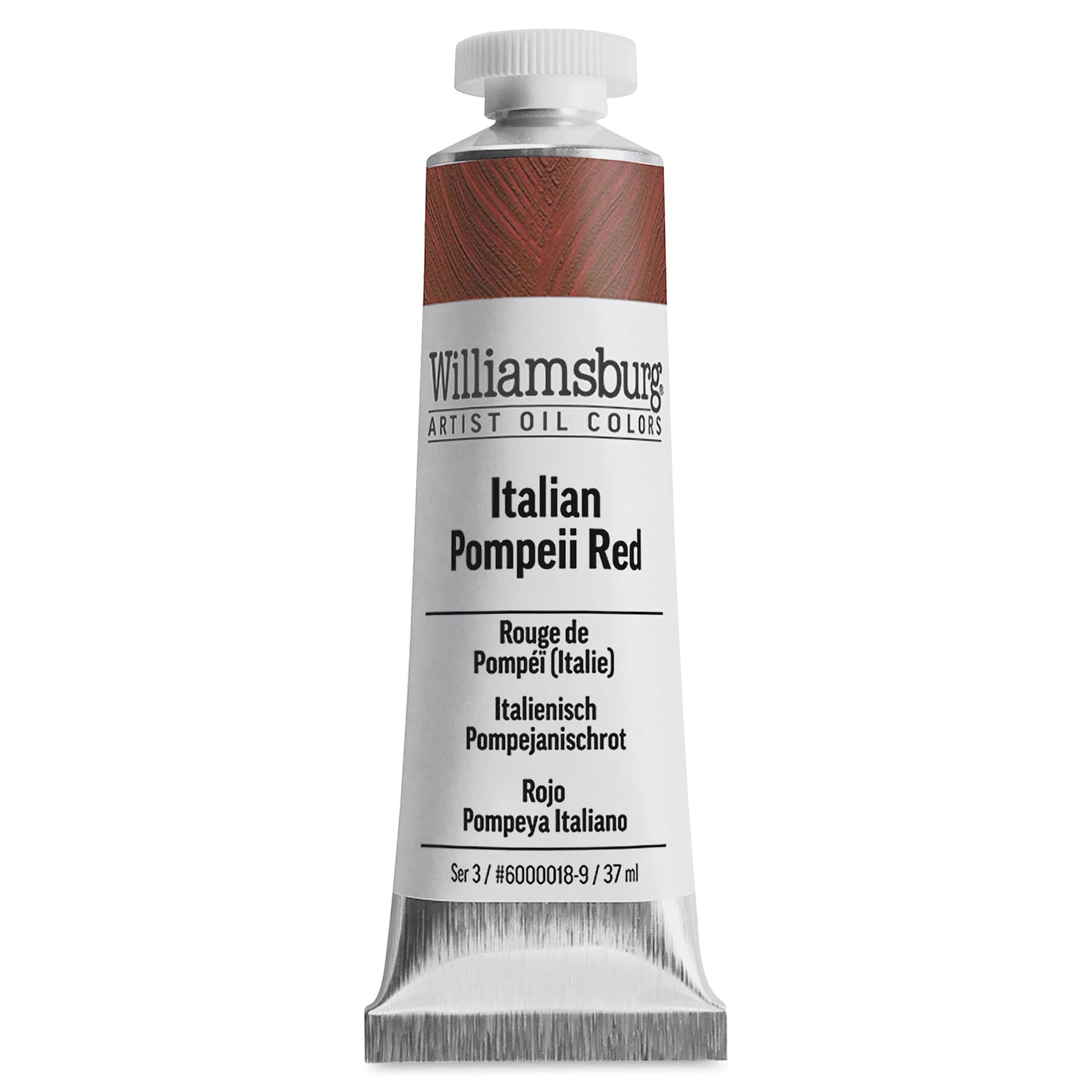 Williamsburg Handmade Oil Paint - Italian Pompeii Red, 37 ml tube
