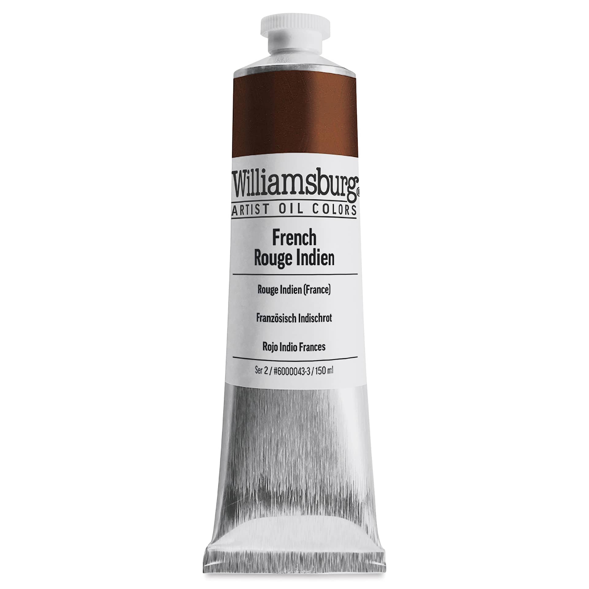 Williamsburg Handmade Oil Paint - French Rouge Indien, 150 ml tube