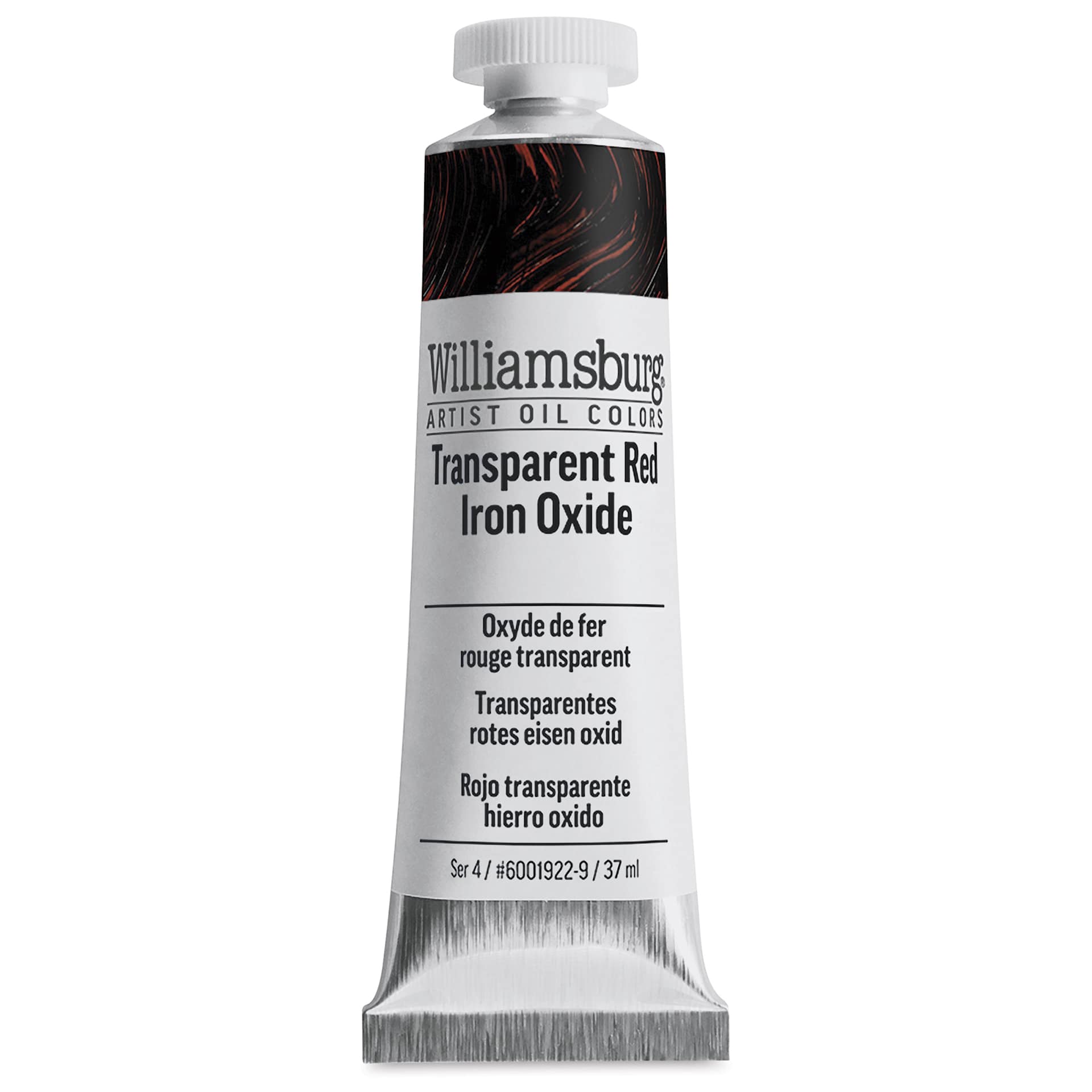 Williamsburg Oil - Transparent Red Iron Oxide, 37 ml tube