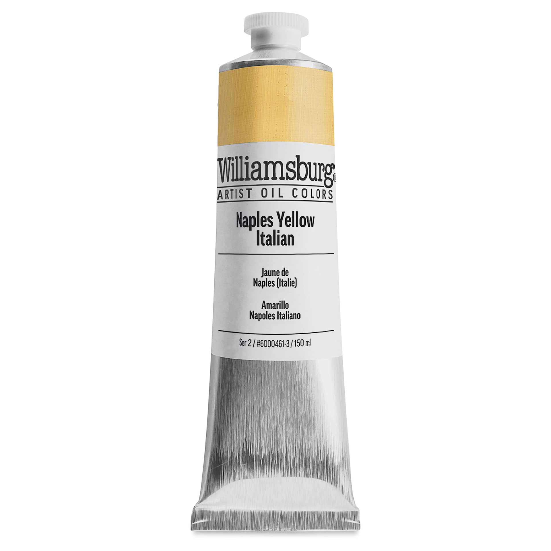 Williamsburg Handmade Oil Paints - Naples Yellow Italian, 150 ml tube
