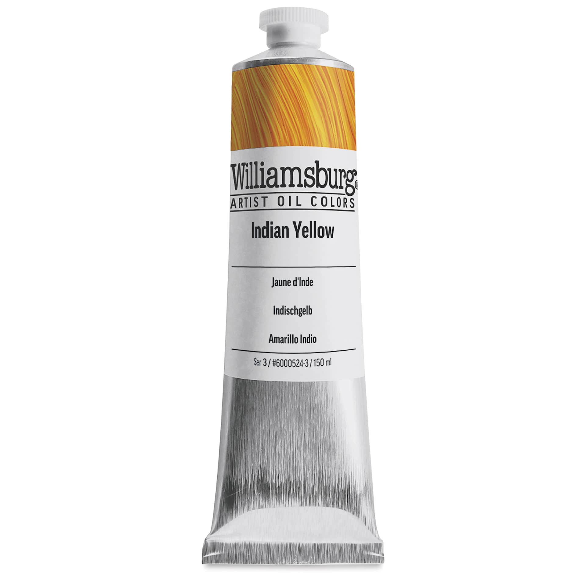 Williamsburg Handmade Oil Paints - Indian Yellow, 150 ml tube