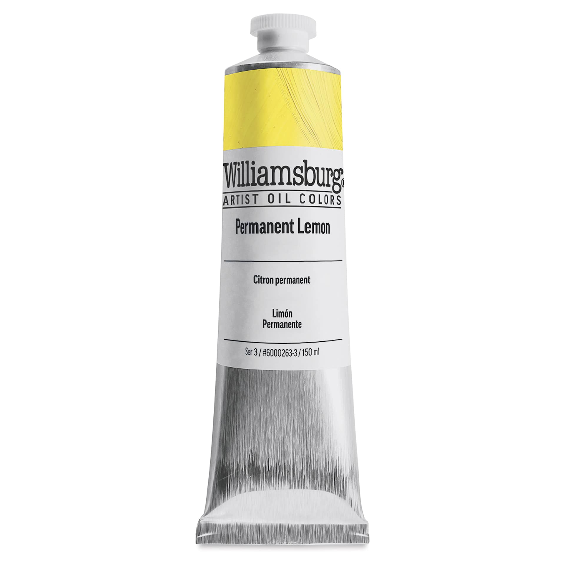 Williamsburg Handmade Oil Paint - Permanent Lemon, 150 ml tube