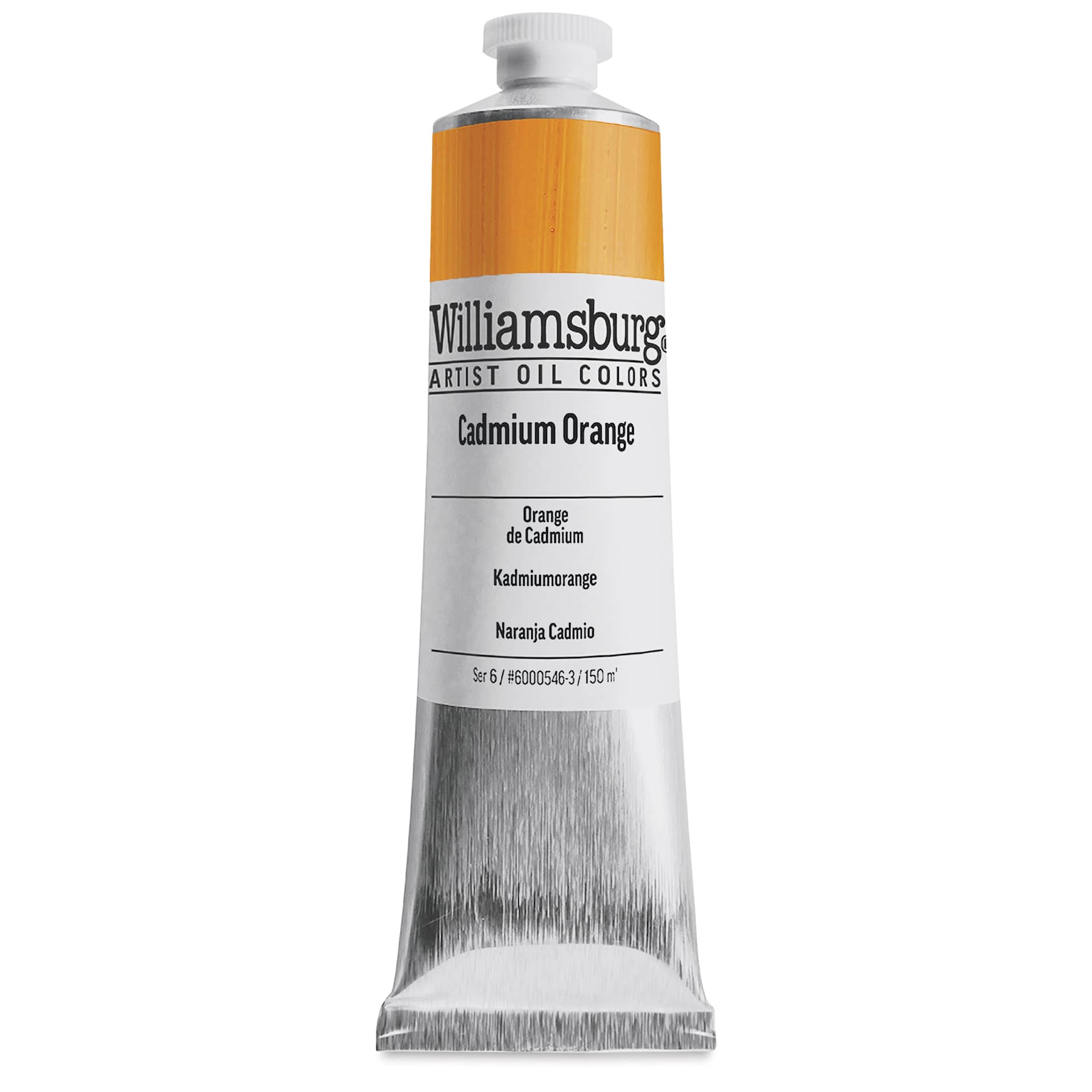 Williamsburg Handmade Oil Paint - Cadmium Orange, 150 ml tube