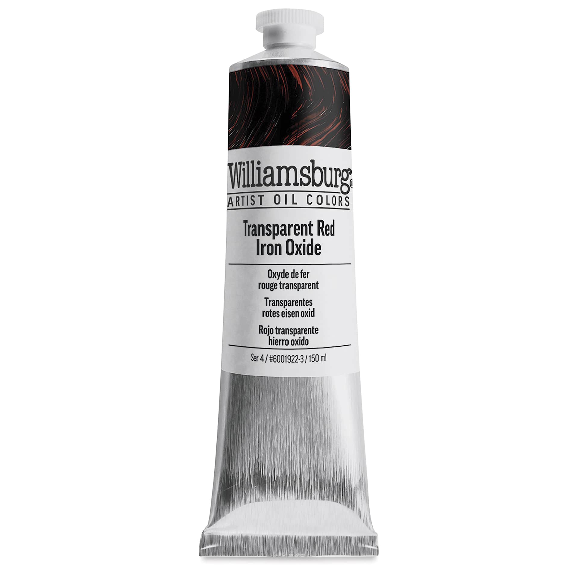 Williamsburg Oil - Transparent Red Iron Oxide, 150 ml tube