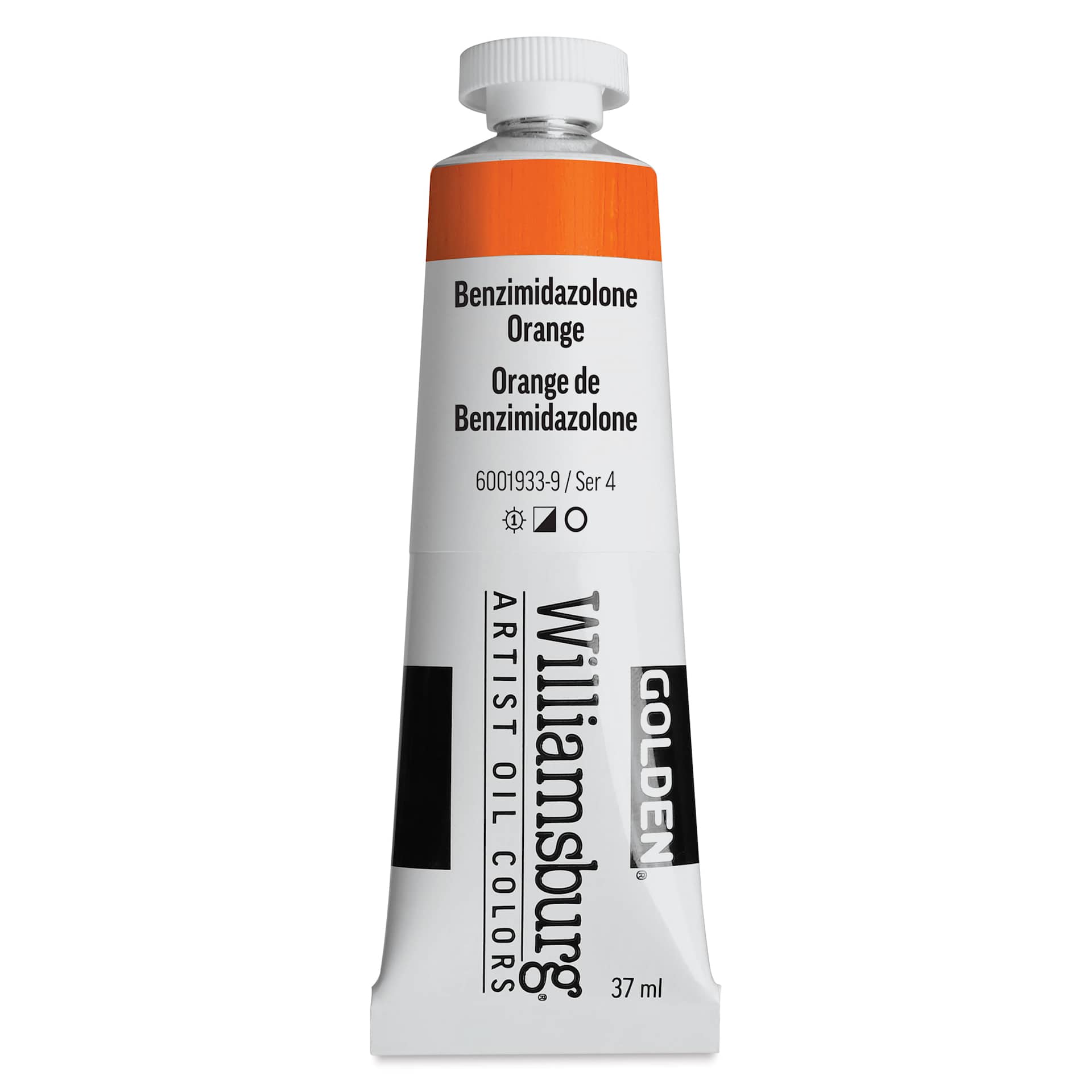 Williamsburg Handmade Oil Paint - Benzimidazolone Orange, 37 ml tube