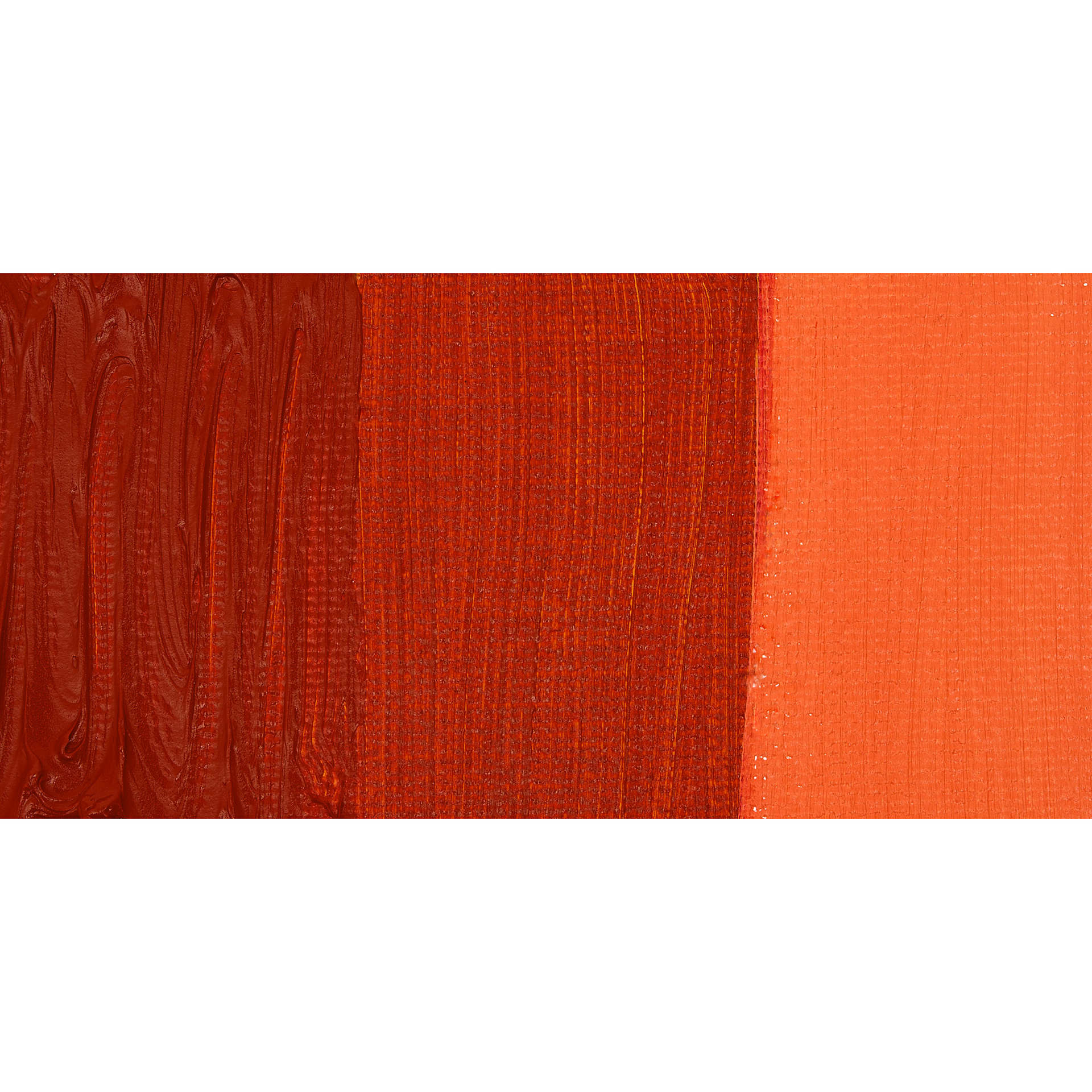 Williamsburg Handmade Oil Paint - Transparent Pyrrole Orange, swatch