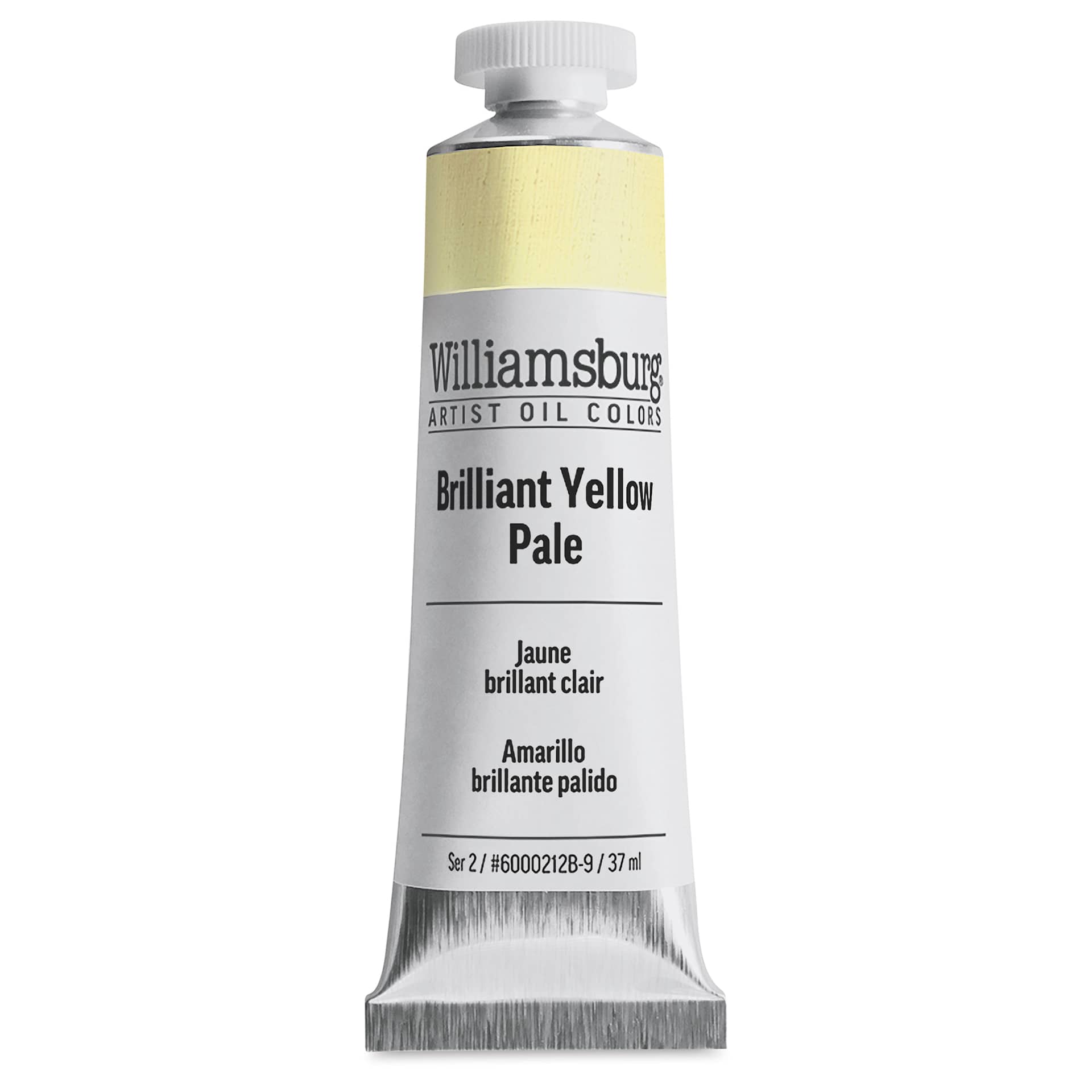 Williamsburg Handmade Oil Paint - Brilliant Yellow Pale, 37 ml tube