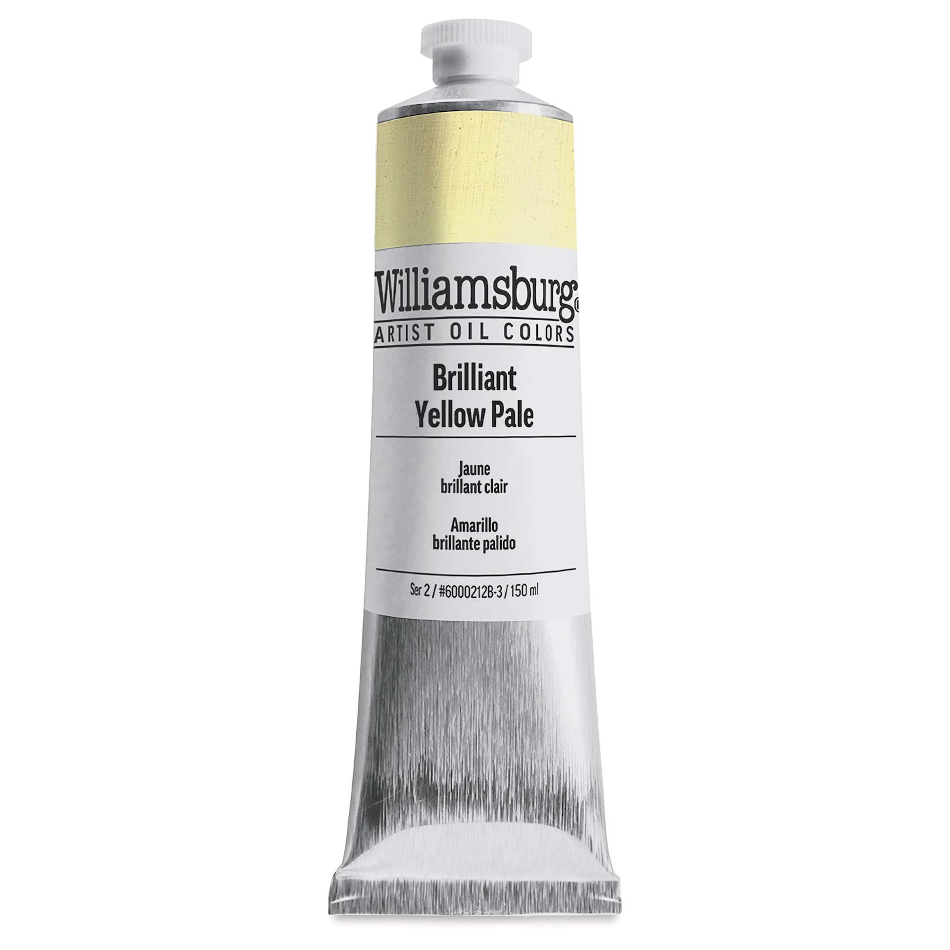 Williamsburg Handmade Oil Paint - Brilliant Yellow Pale, 150 ml tube