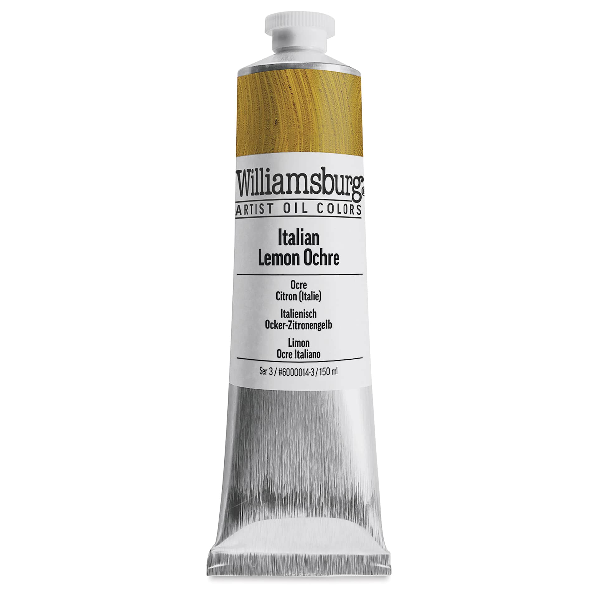 Williamsburg Handmade Oil Paint - Italian Lemon Ochre, 150 ml tube