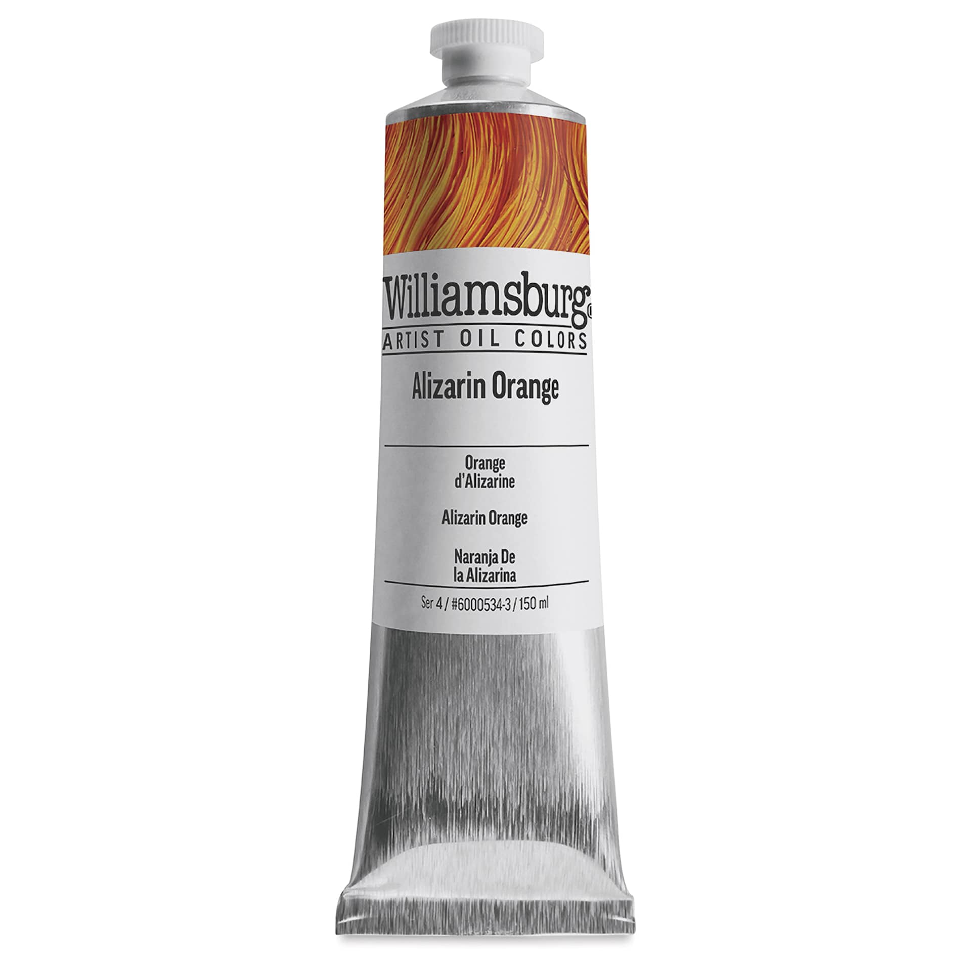 Williamsburg Handmade Oil Paint - Alizarin Orange, 150 ml tube