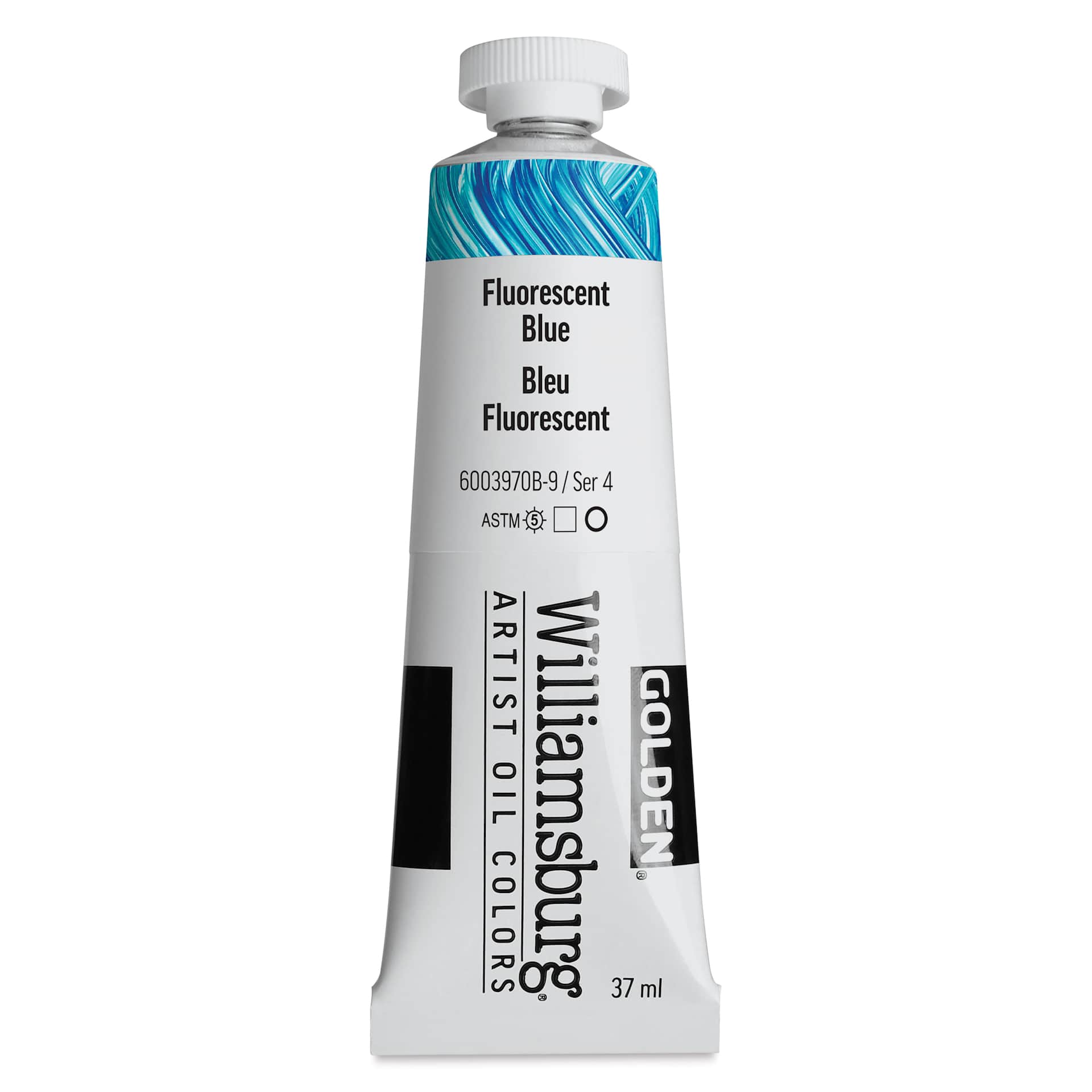Williamsburg Handmade Oil Paint - Fluorescent Blue, 37 ml tube