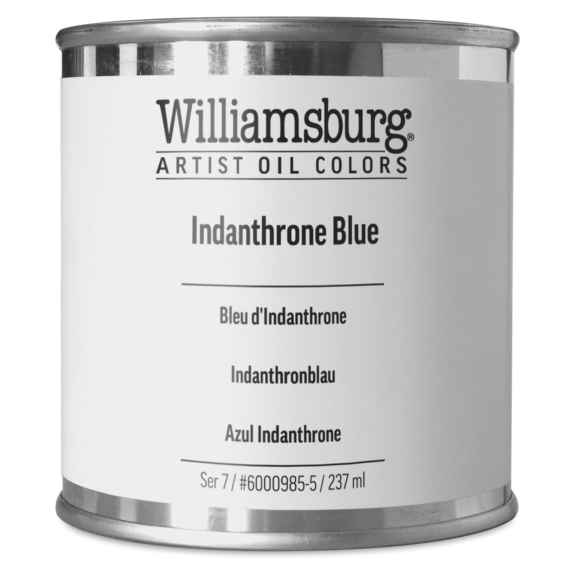 Williamsburg Handmade Oil Paint - Indanthrone Blue, 8 oz can
