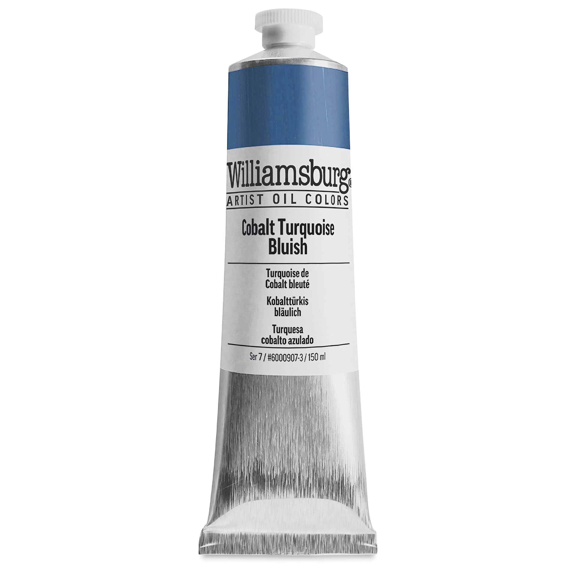 Williamsburg Handmade Oil Paint - Cobalt Turquoise Bluish, 150 ml tube