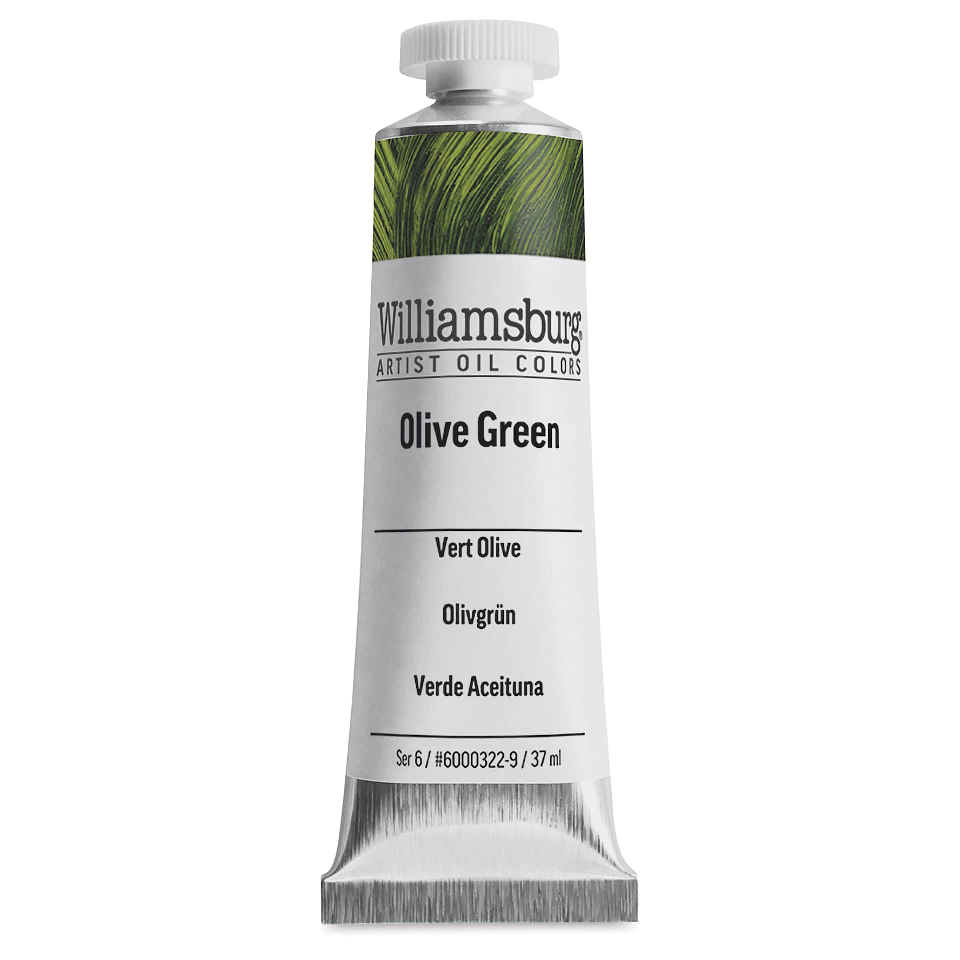 Williamsburg Handmade Oil Paint - Olive Green, 37 ml tube