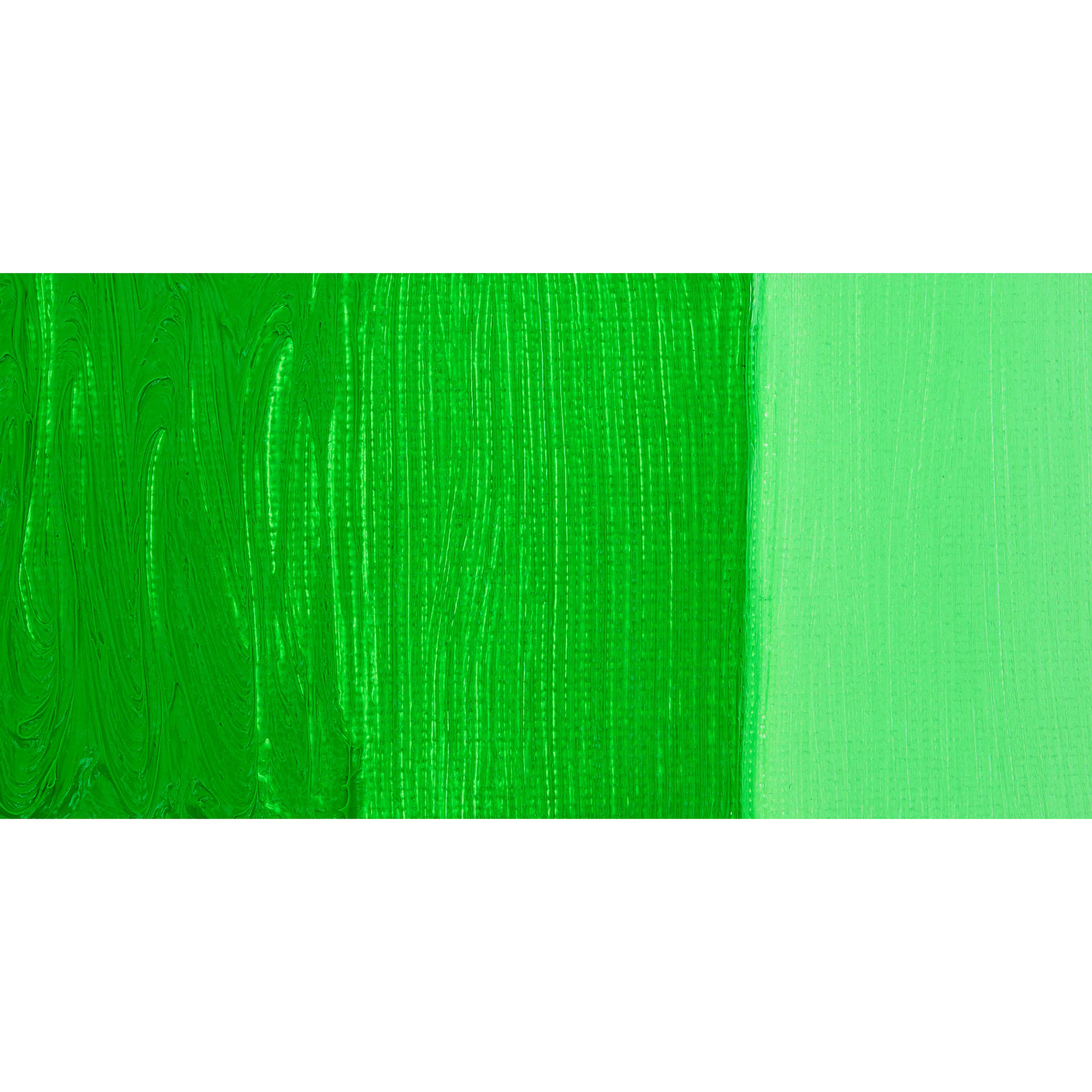 Williamsburg Handmade Oil Paint - Fluorescent Green, swatch