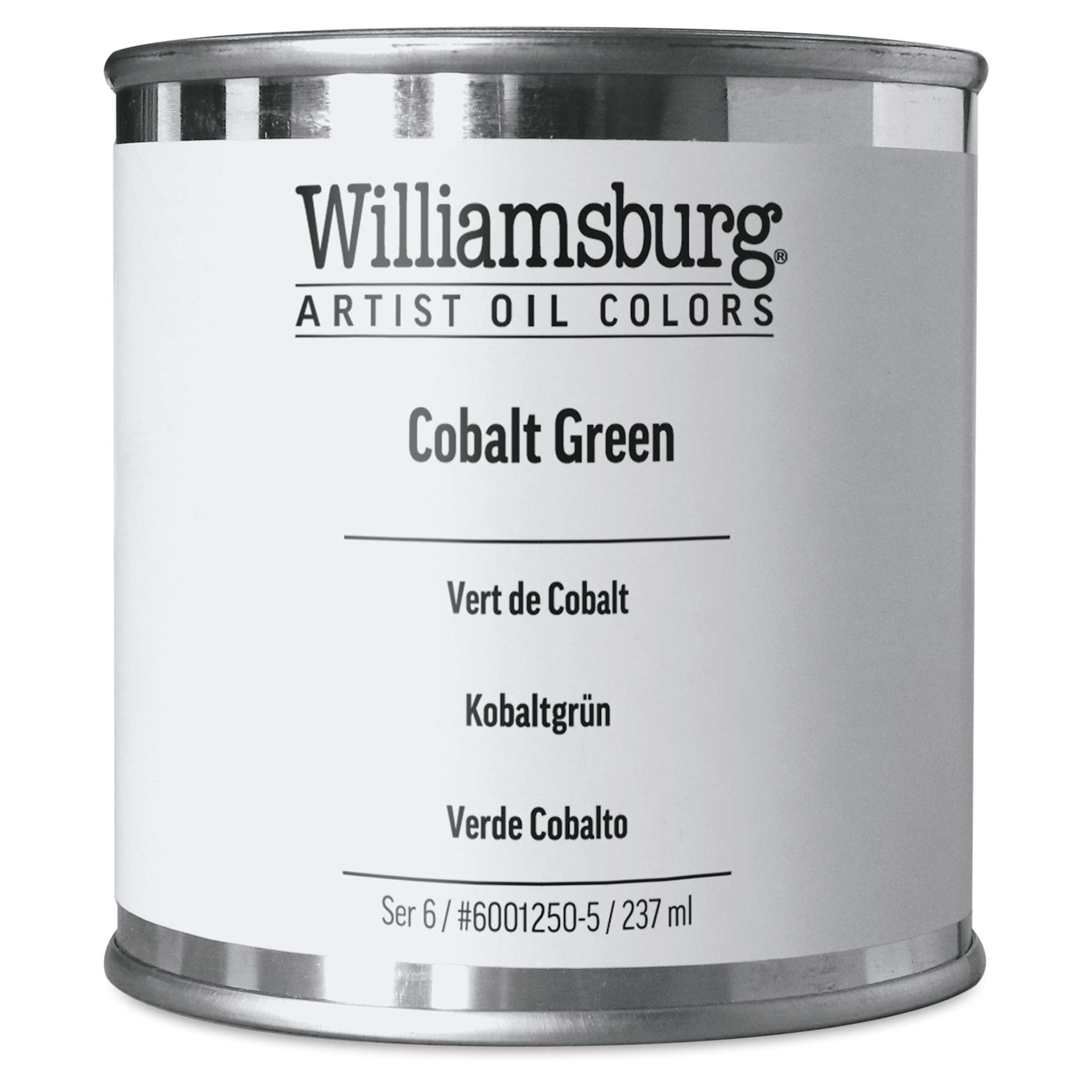 Williamsburg Handmade Oil Paint - Cobalt Green, 8 oz can
