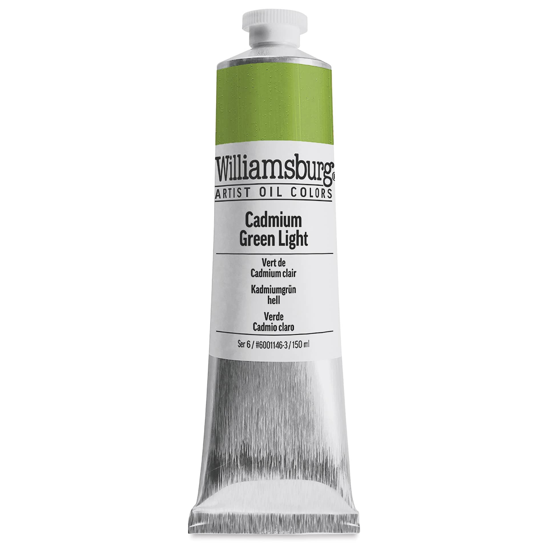 Williamsburg Handmade Oil Paint - Cadmium Green Light, 150 ml tube