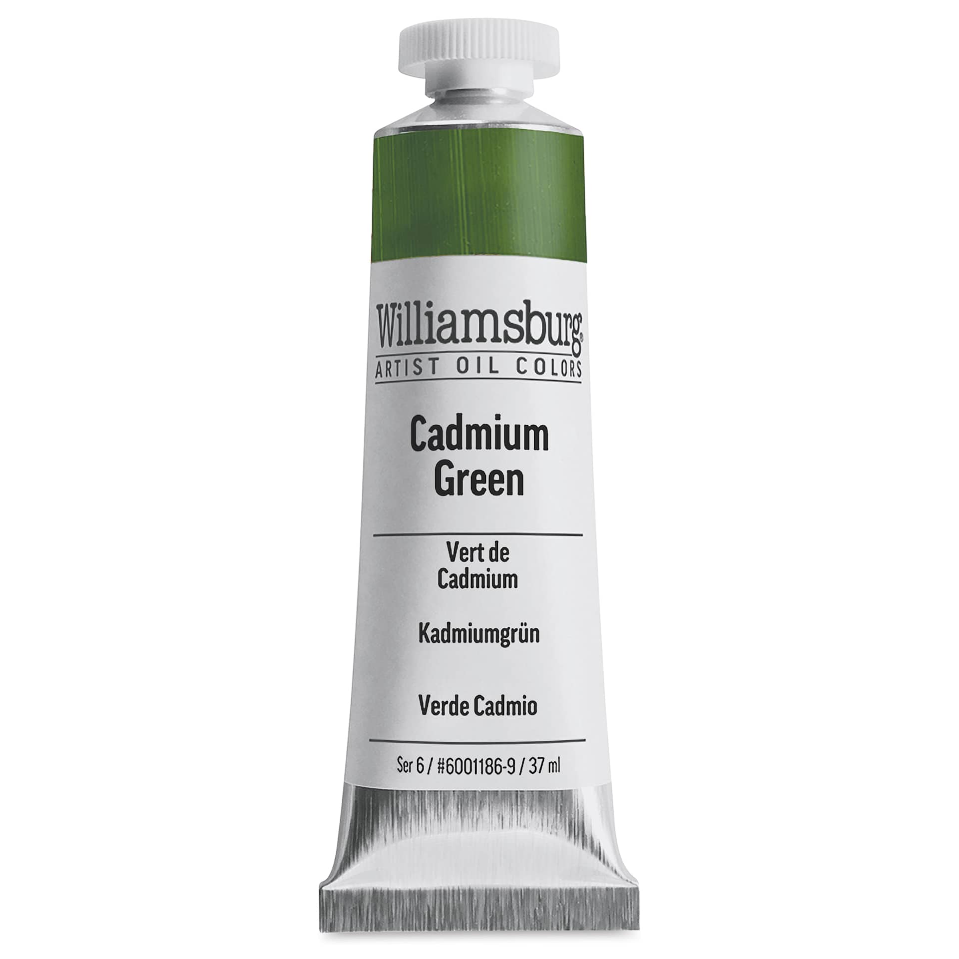 Williamsburg Handmade Oil Paint - Cadmium Green, 37 ml tube