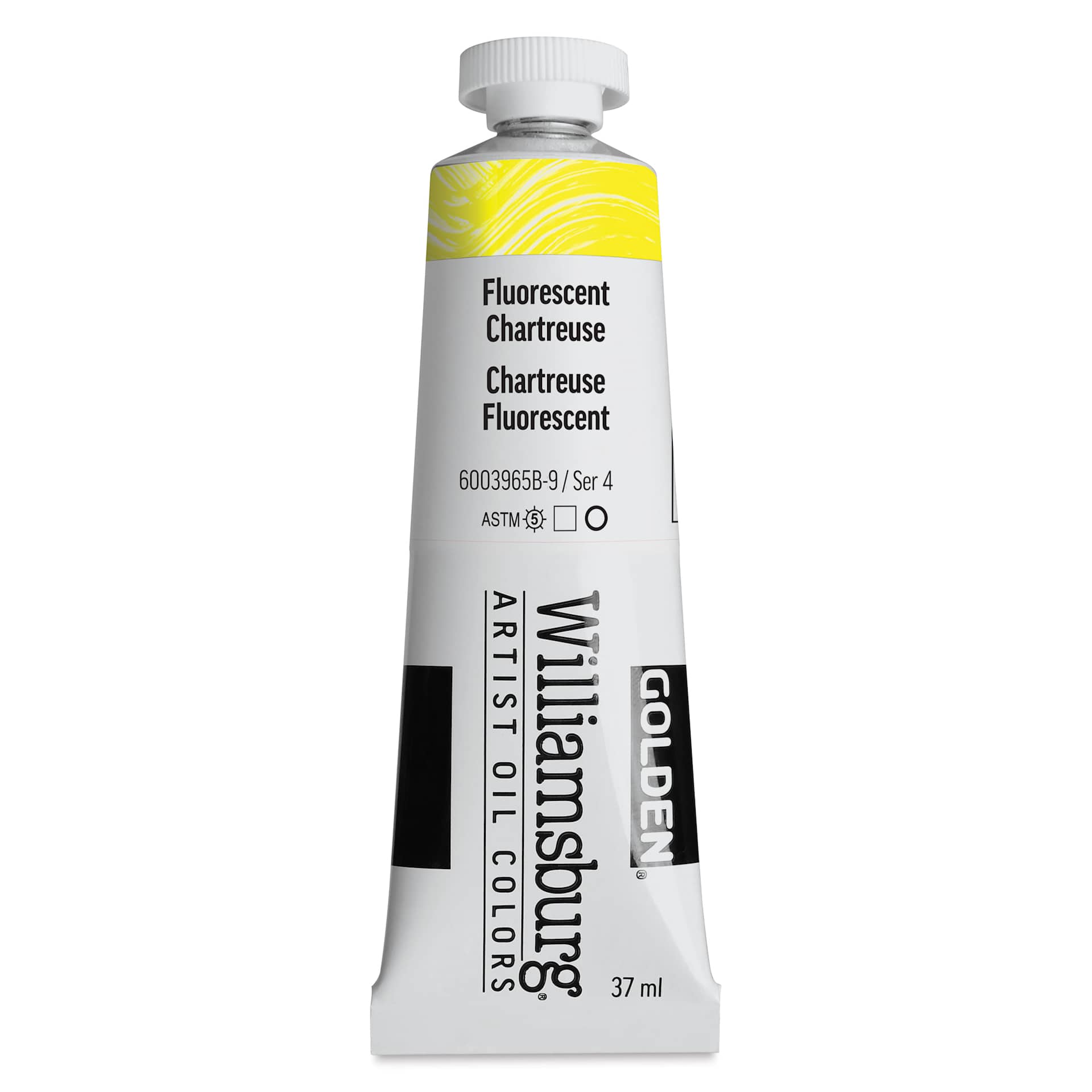 Williamsburg Handmade Oil Paint - Fluorescent Chartreuse, 37 ml tube