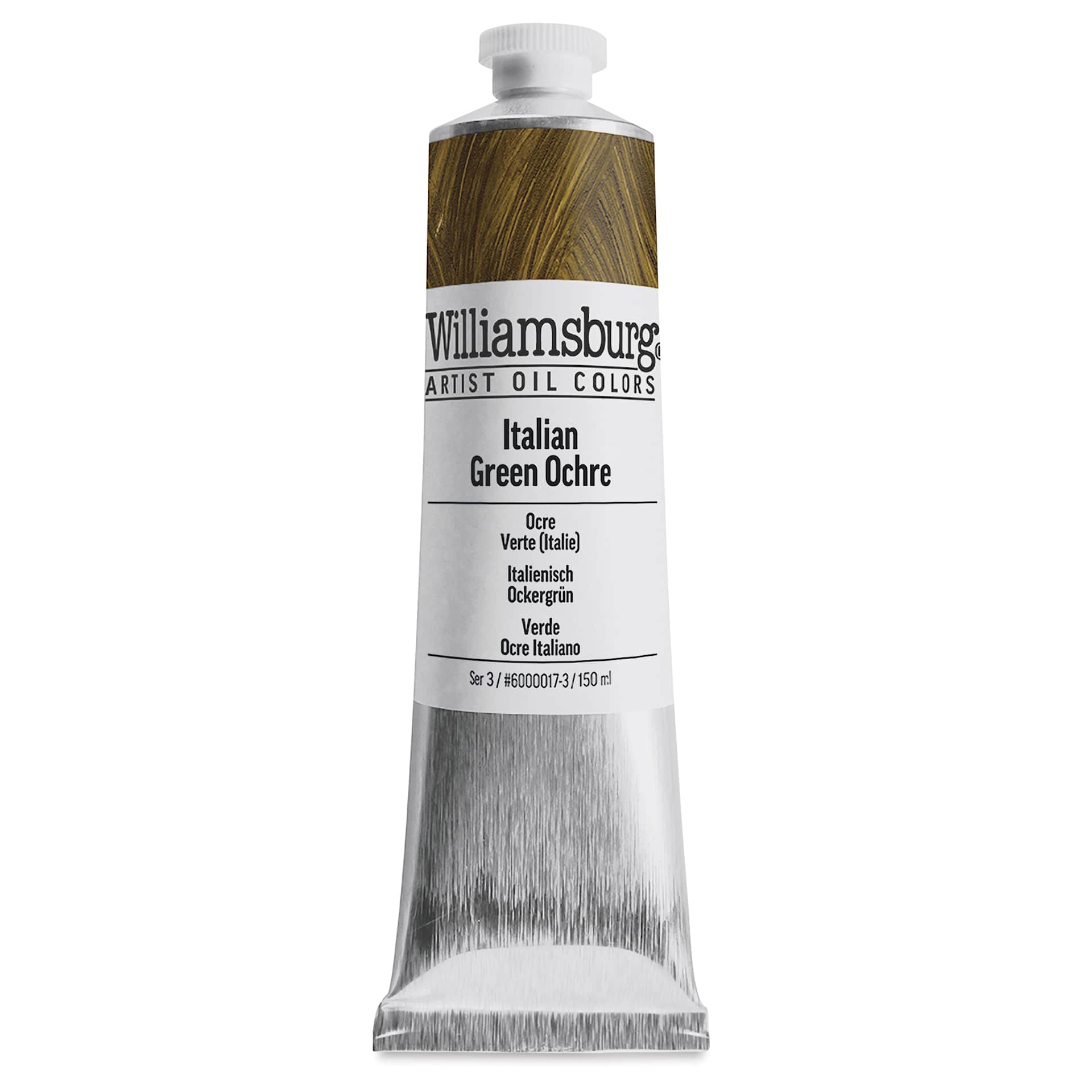 Williamsburg Handmade Oil Paint - Italian Green Ochre, 150 ml tube