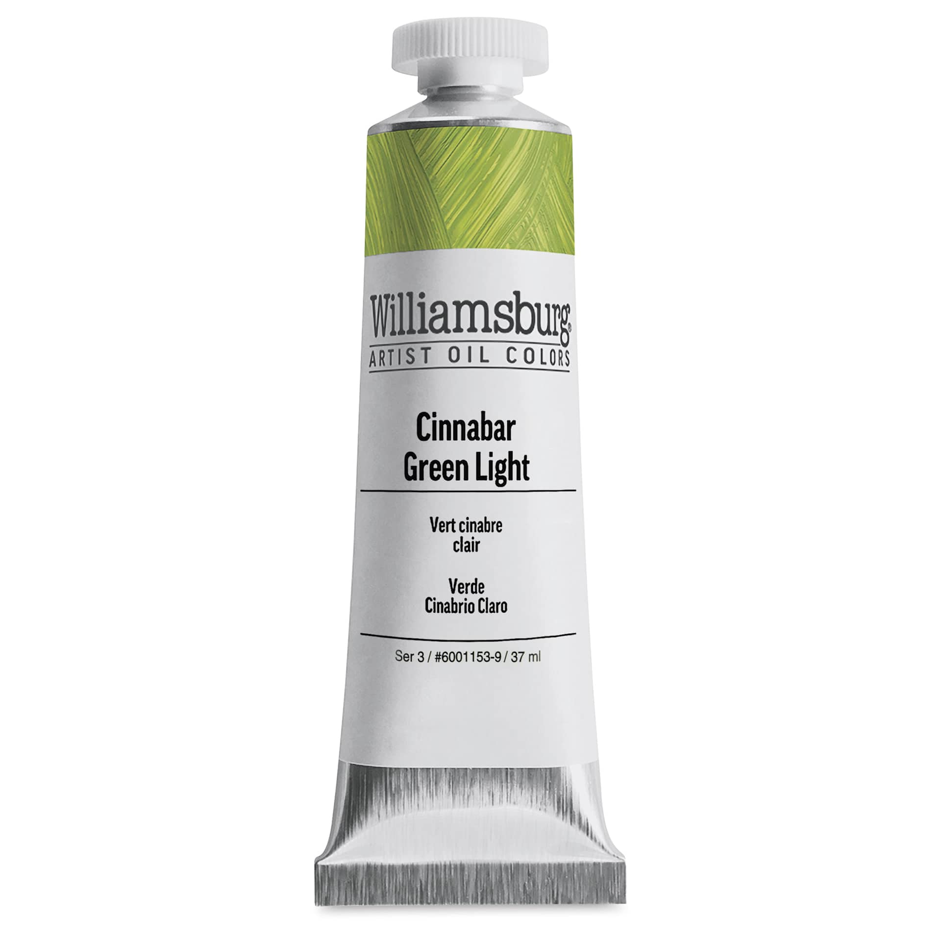Williamsburg Handmade Oil Paints - Cinnabar Green Light, 37 ml tube
