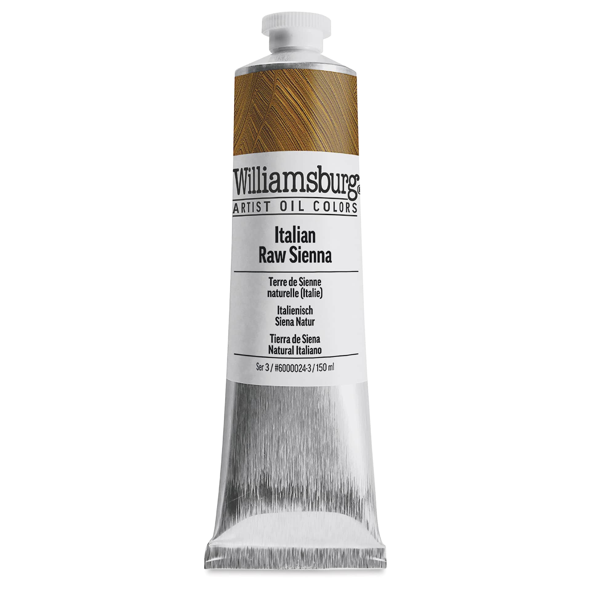 Williamsburg Handmade Oil Paint - Italian Raw Sienna, 150 ml tube