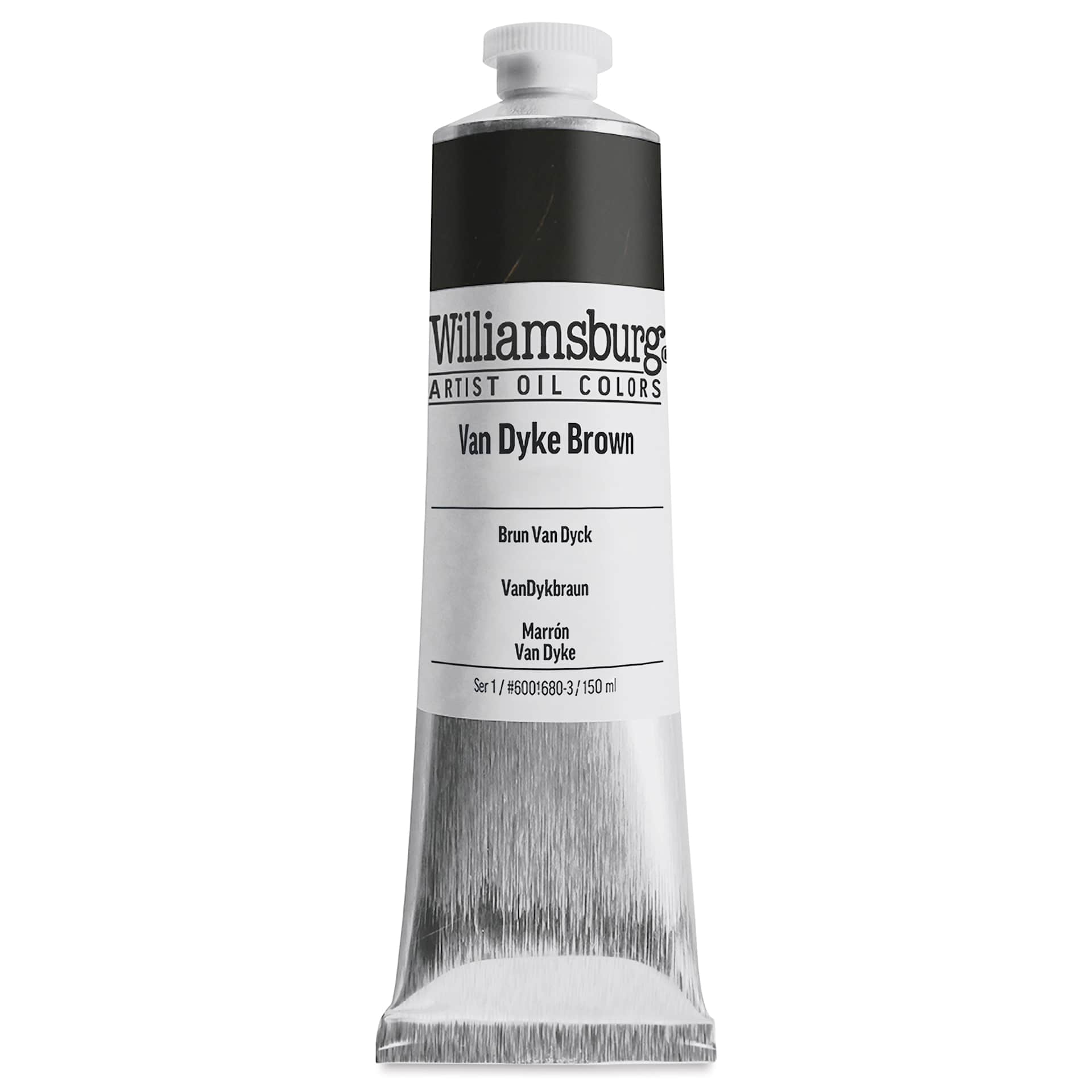 Williamsburg Handmade Oil Paint - Van Dyke Brown, 150 ml tube