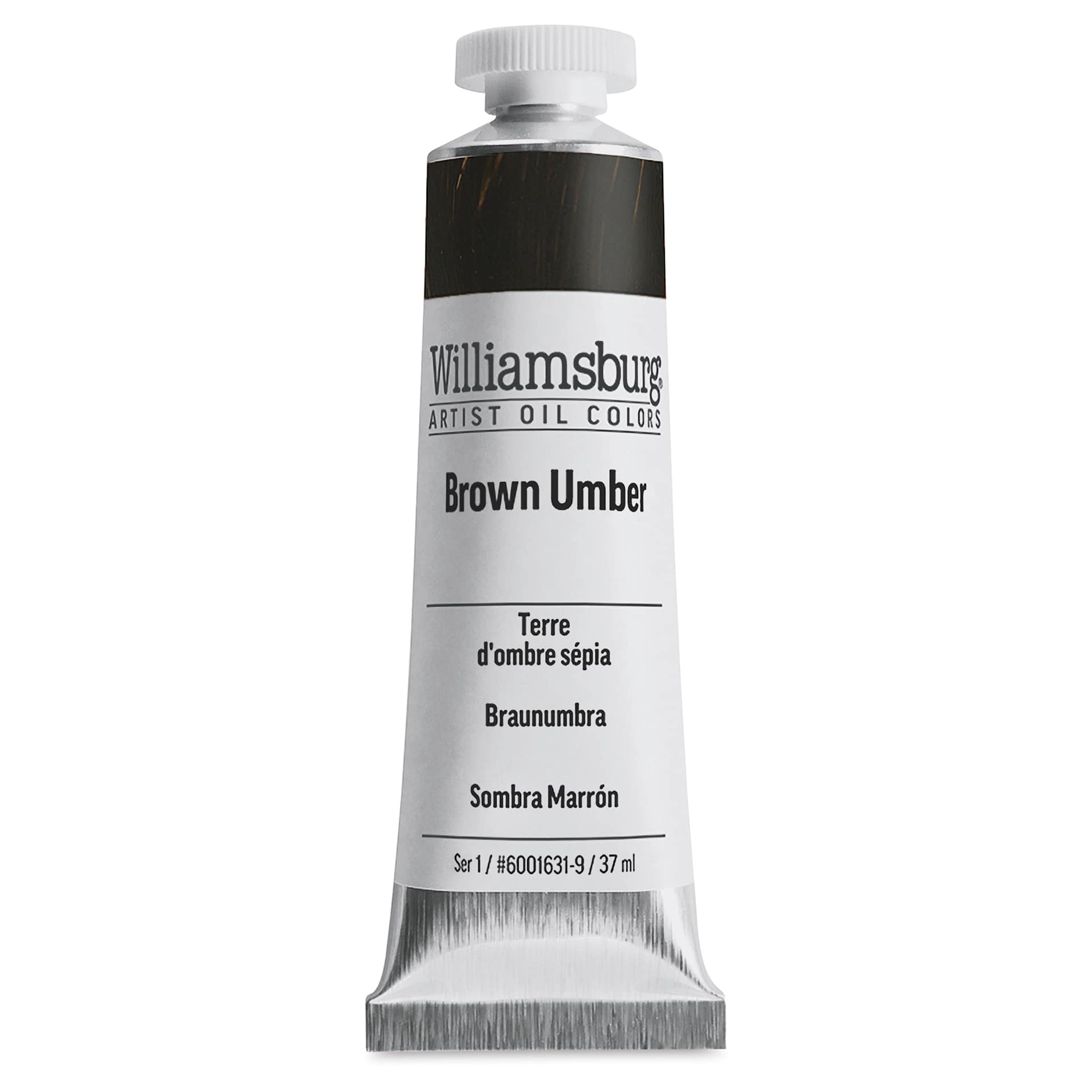 Williamsburg Handmade Oil Paint - Brown Umber, 37 ml tube