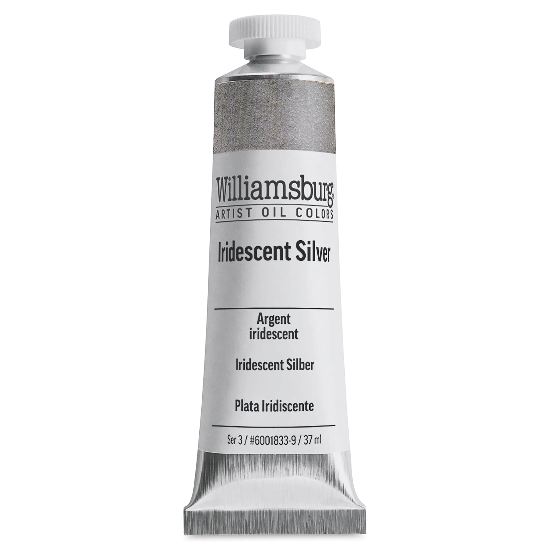 Williamsburg Handmade Oil Paint - Iridescent Silver, 37 ml tube