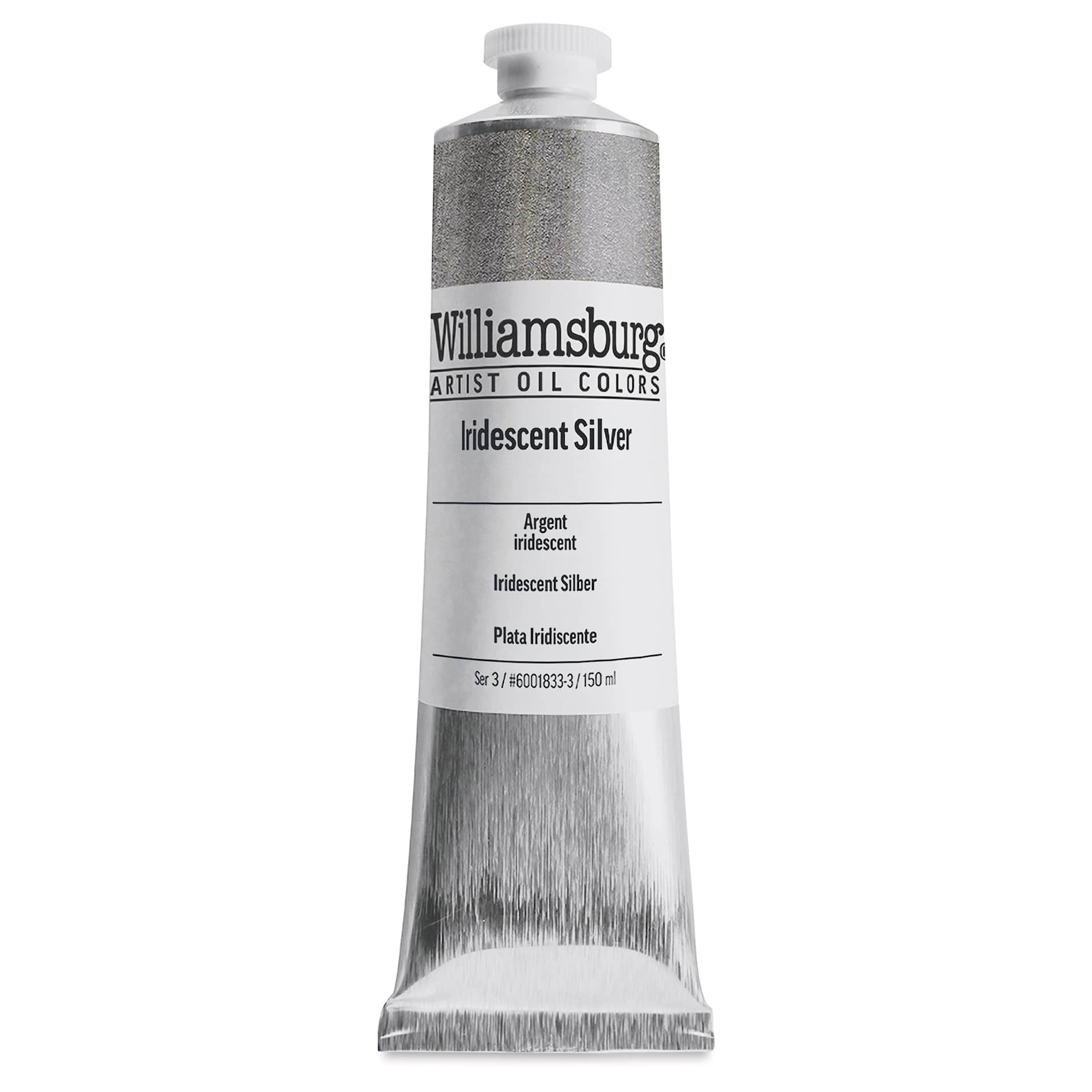Williamsburg Handmade Oil Paint - Iridescent Silver, 150 ml tube