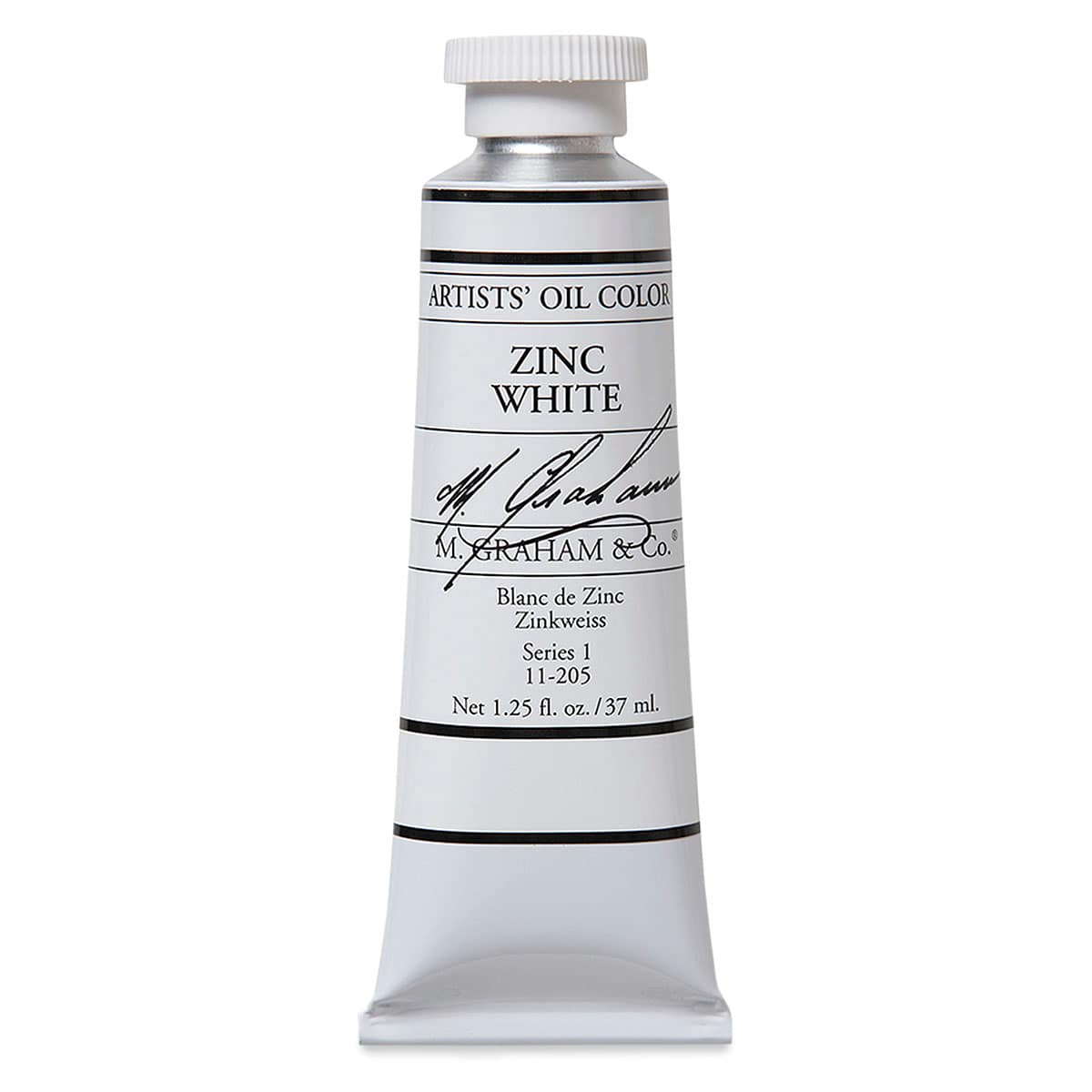 M. Graham Artists' Oil Color - Zinc White, 37 ml tube