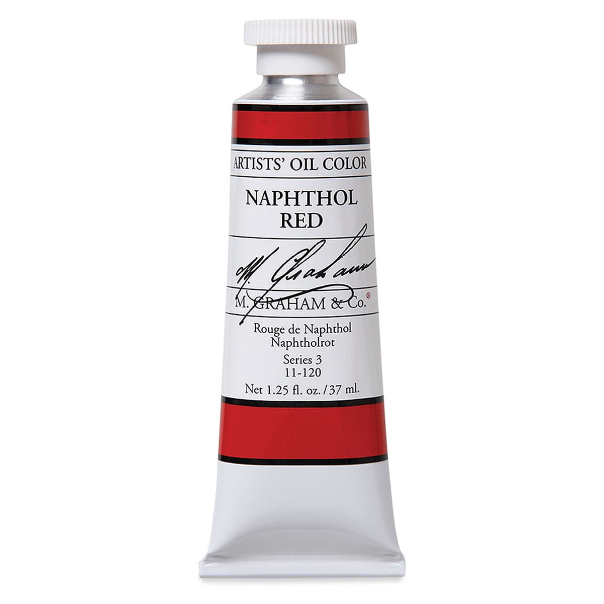 M. Graham Artists' Oil Color - Naphthol Red, 37 ml tube