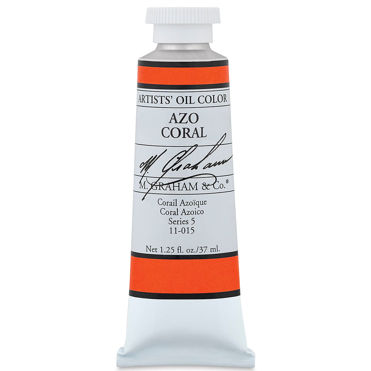 M. Graham Artists' Oil Color - Azo Coral, 37 ml tube