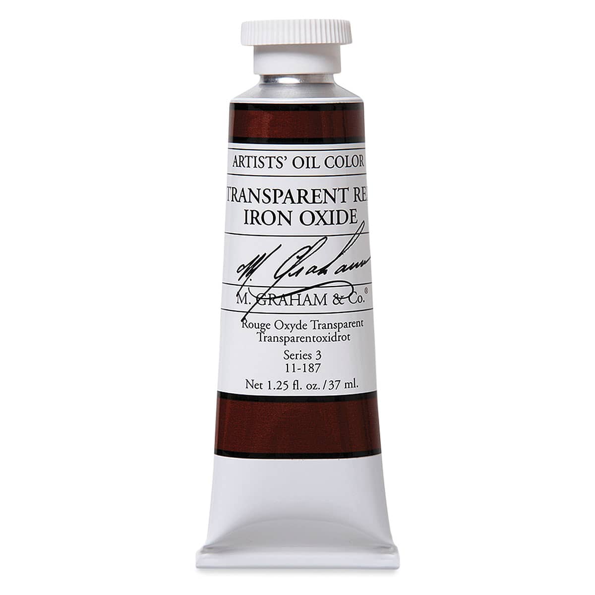 M. Graham Artists' Oil Color - Transparent Red Oxide, 37 ml tube
