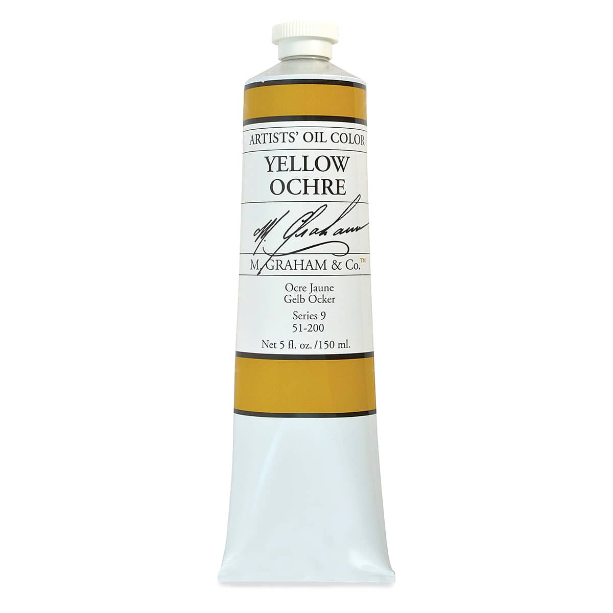 M. Graham Artists' Oil Color - Yellow Ochre, 148 ml tube