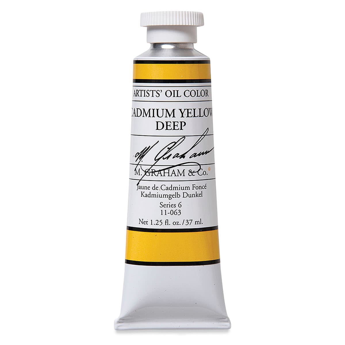 M. Graham Artists' Oil Color - Cadmium Yellow Deep, 37 ml tube M. Graham Artists' Oil Color - Cadmium Yellow Deep, 37 ml tube