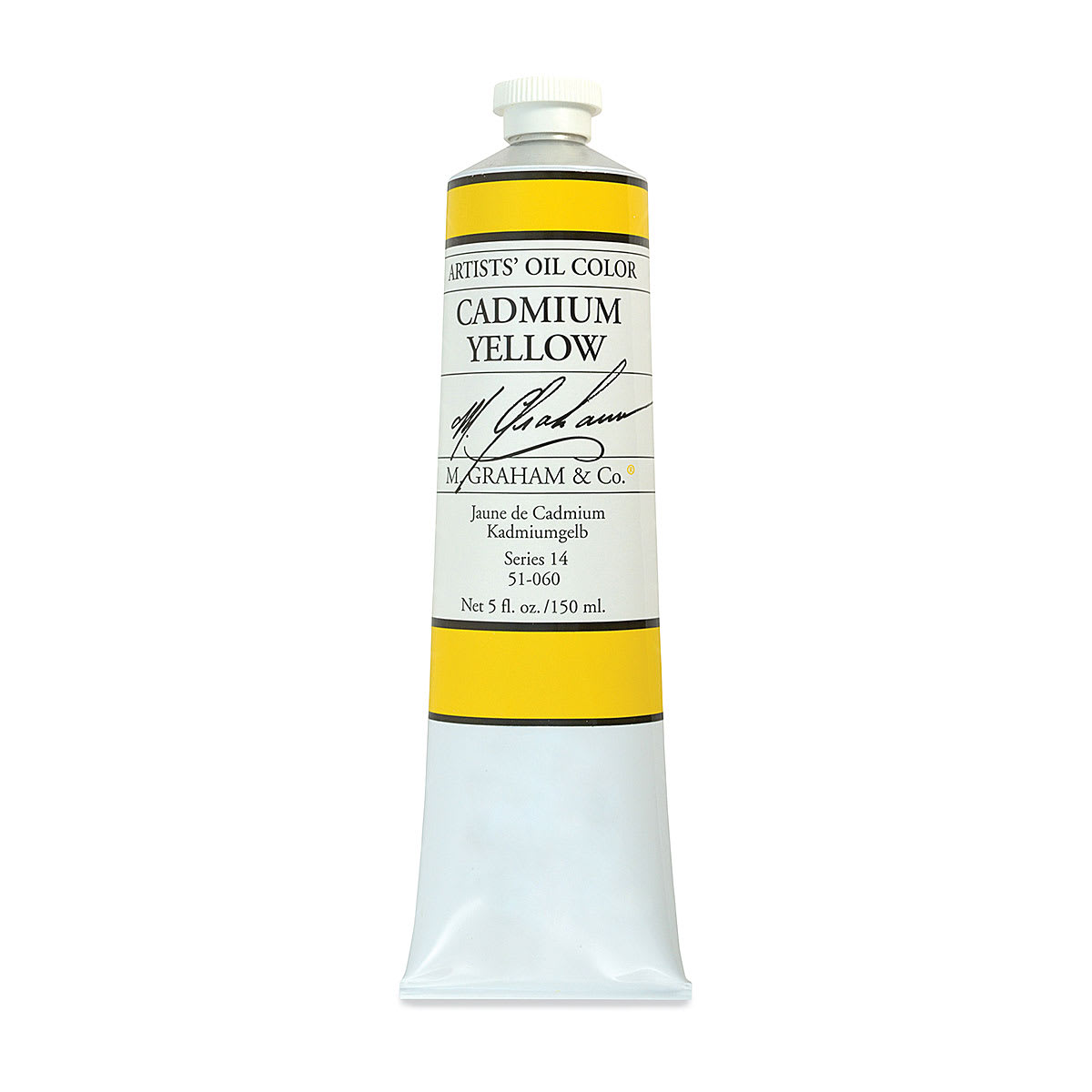 M. Graham Artists' Oil Color - Cadmium Yellow, 5 oz tube