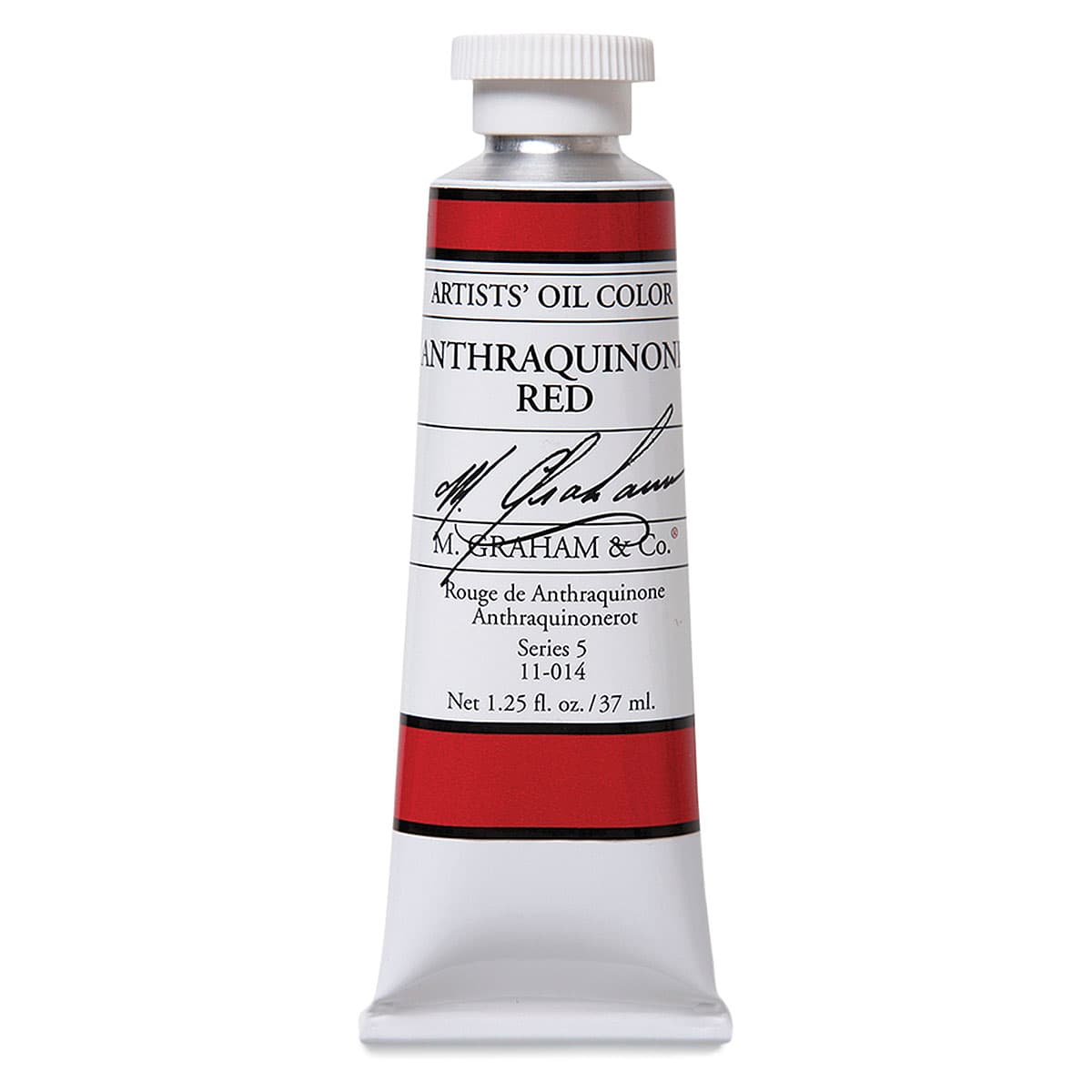 M. Graham Artists' Oil Color - Anthraquinone Red, 37 ml tube
