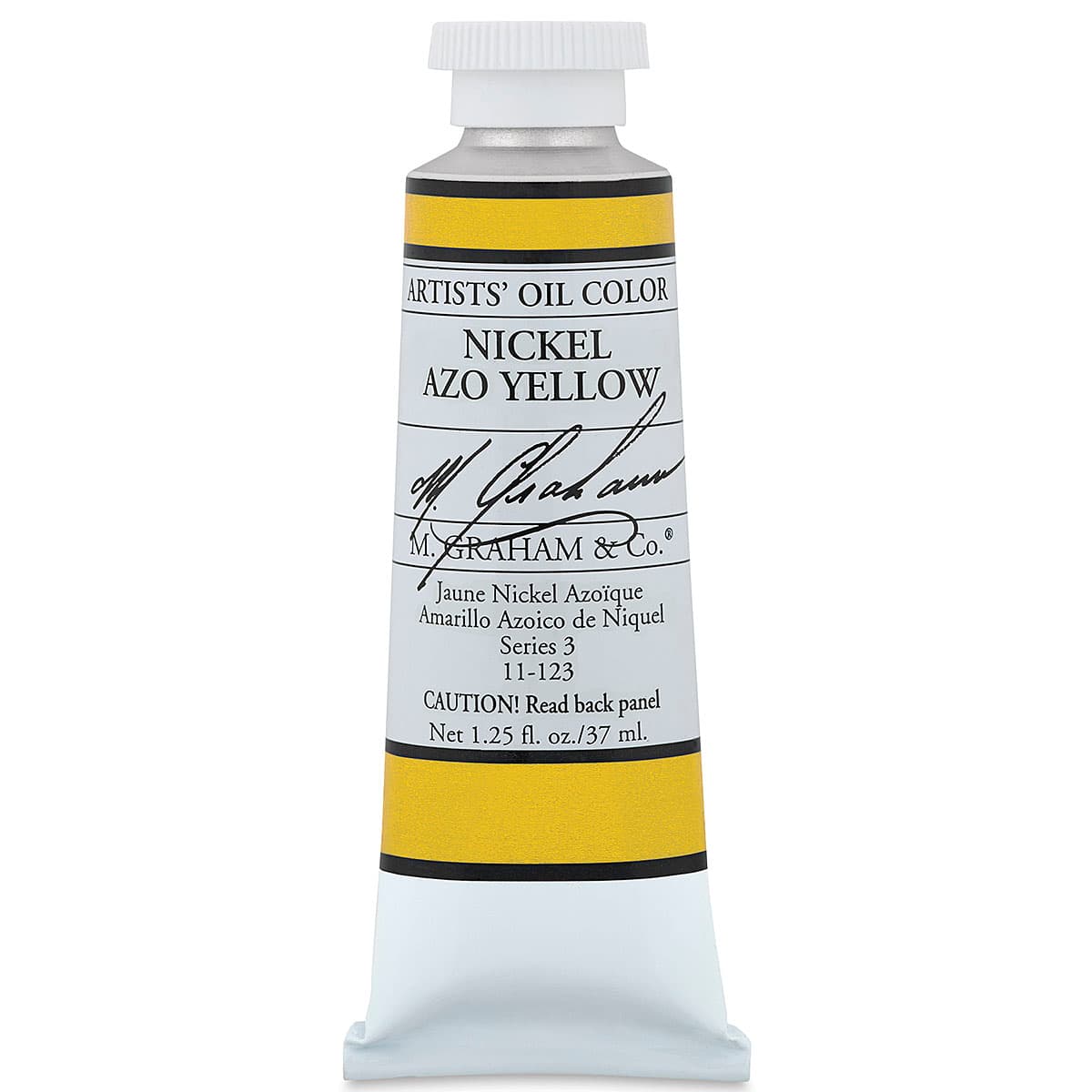 M. Graham Artists' Oil Color - Nickel Azo Yellow, 37 ml tube