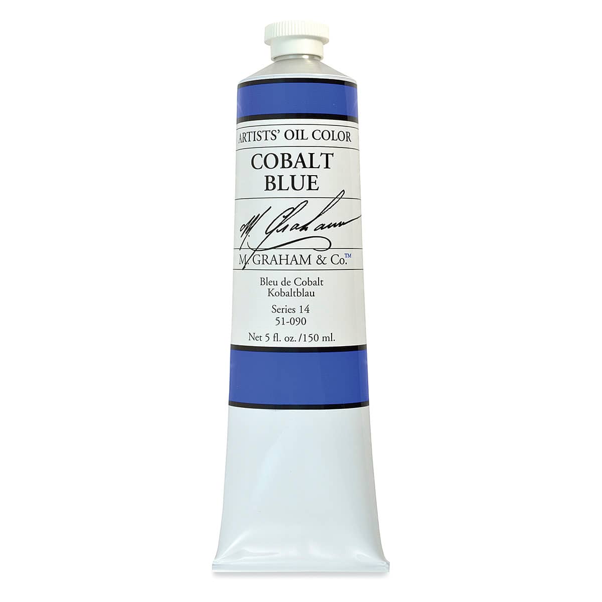 M. Graham Artists' Oil Color - Cobalt Blue, 5 oz tube
